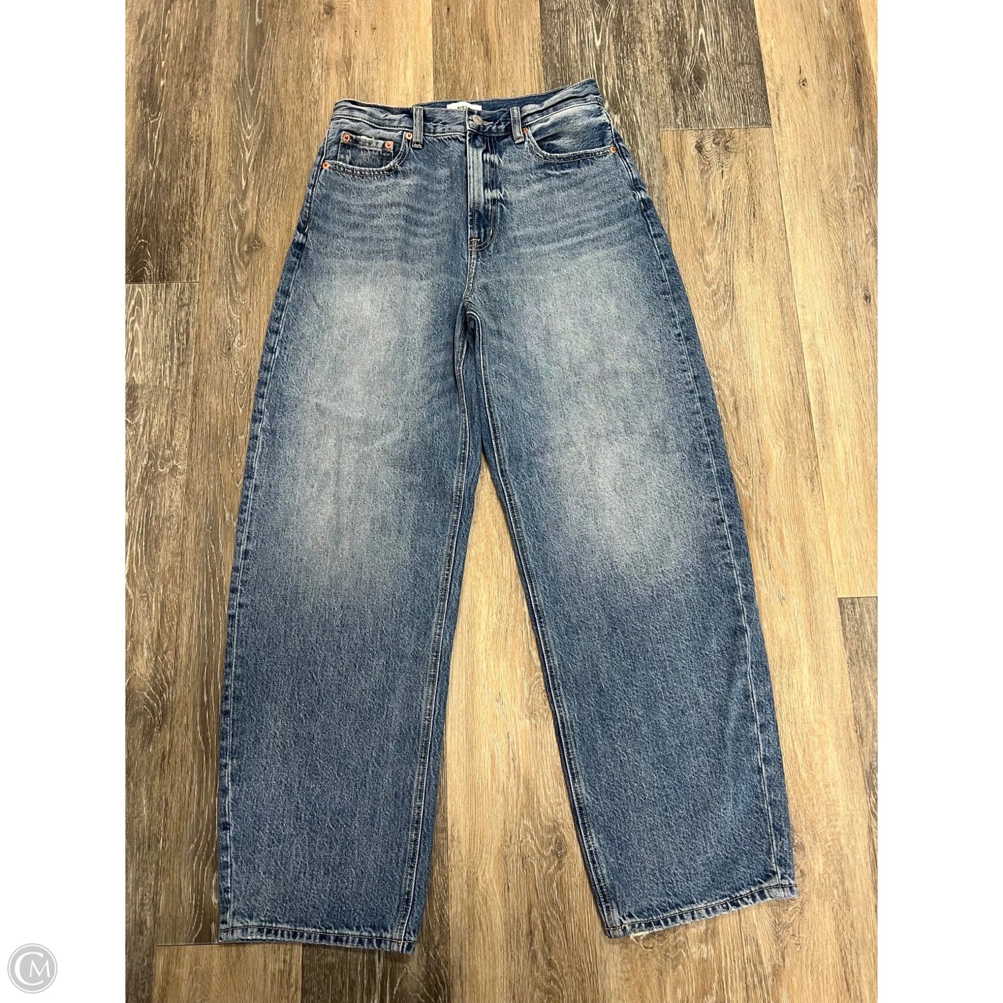 Jeans Wide Leg By Pistola In Blue Denim, Size: 4