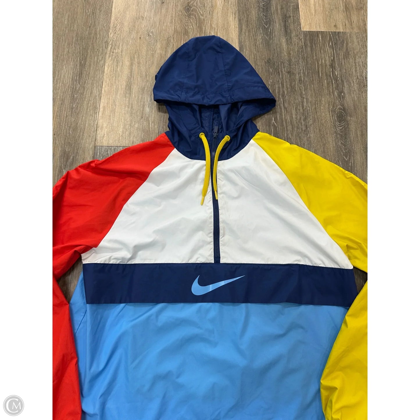 Athletic Jacket By Nike Apparel In Blue, Size: M