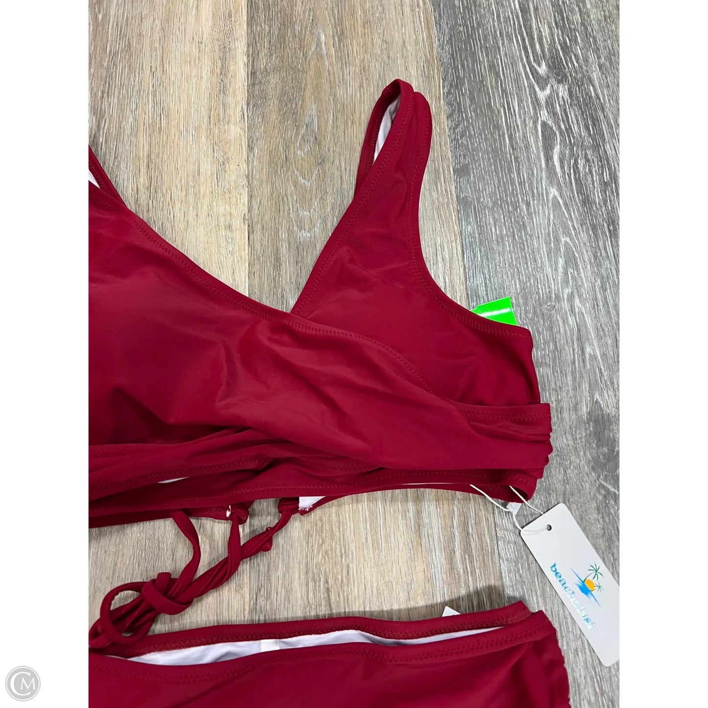 Swimsuit 2pc By Beachsissi In Red, Size: L