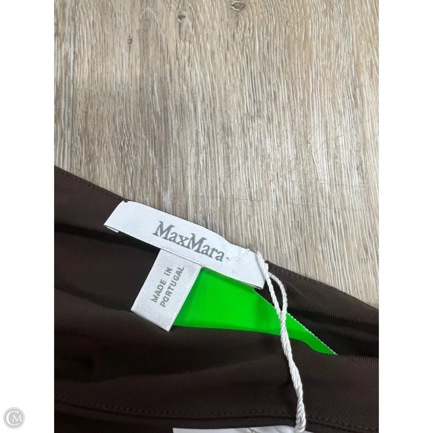 Top Long Sleeve Designer By Max Mara In Brown, Size: S