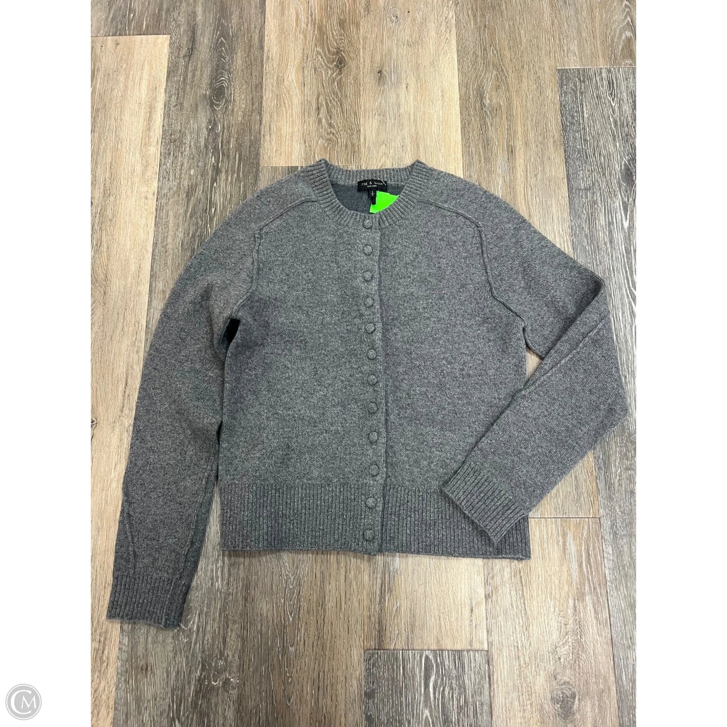 Sweater Cardigan By Rag And Bone In Grey, Size: S