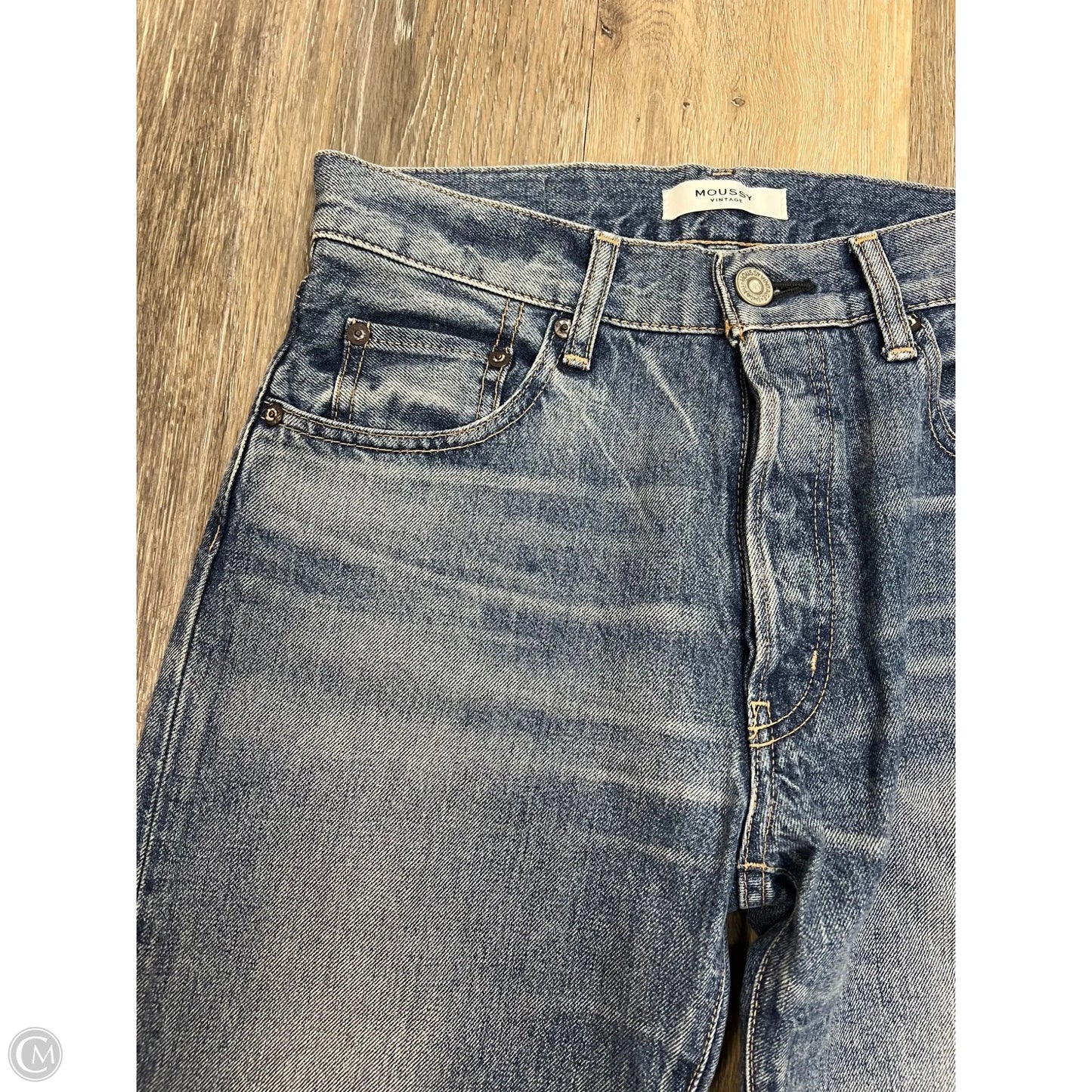 Jeans Straight By Moussy In Blue Denim, Size: 2/26