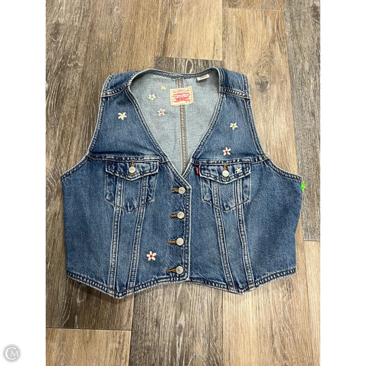 Vest Other By Levis In Blue Denim, Size: M