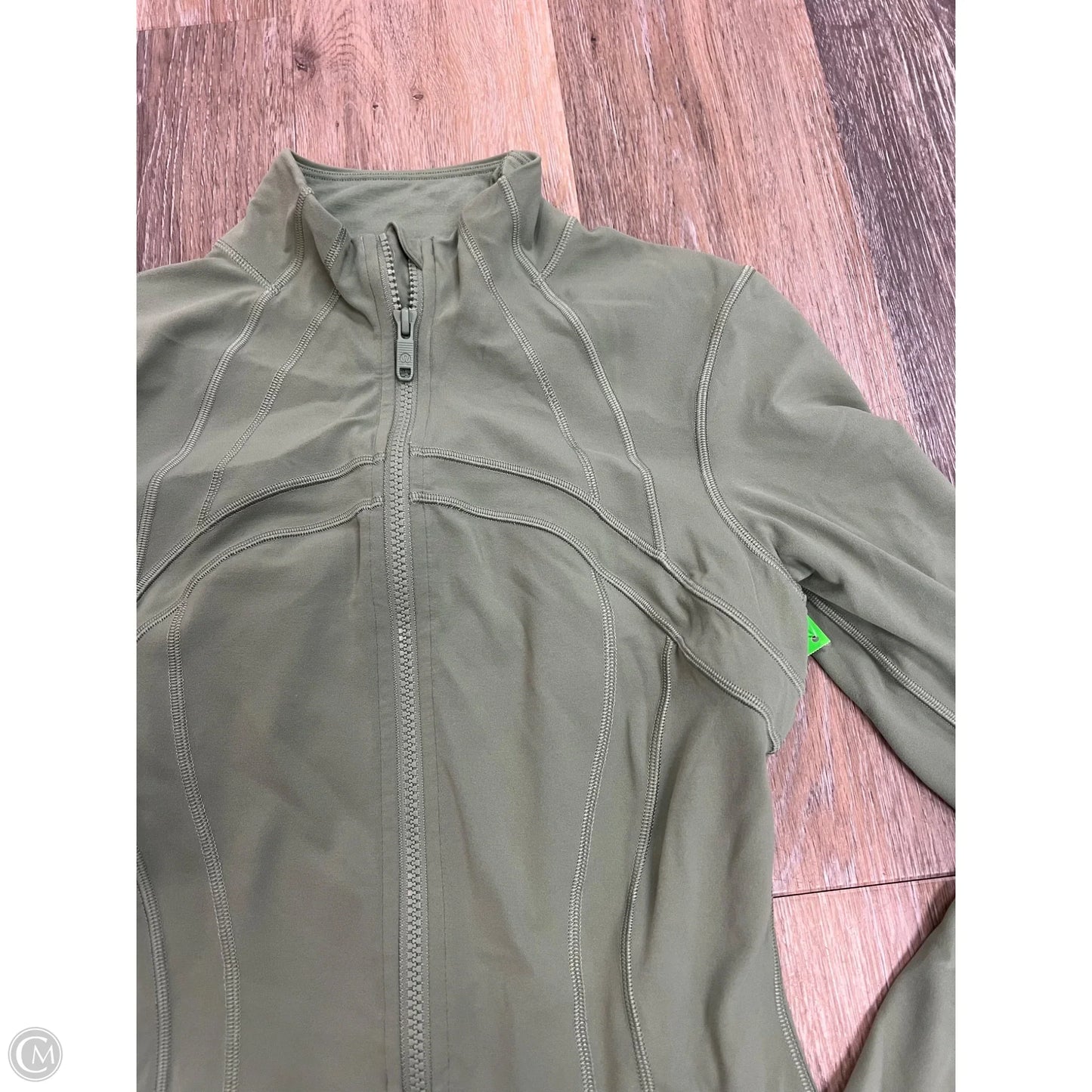 Athletic Jacket By Lululemon In Green, Size: 8