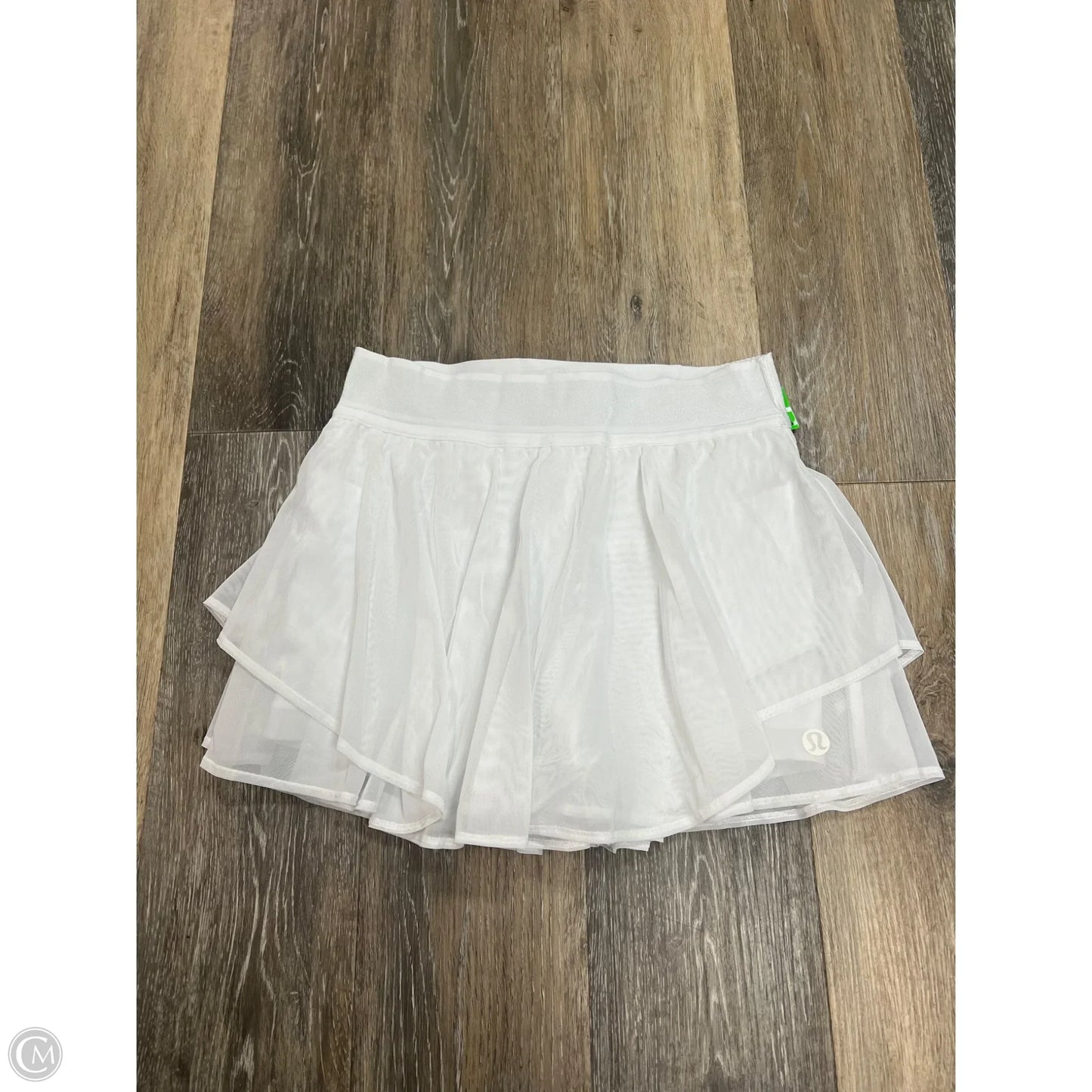 Athletic Skort By Lululemon In White, Size: 6