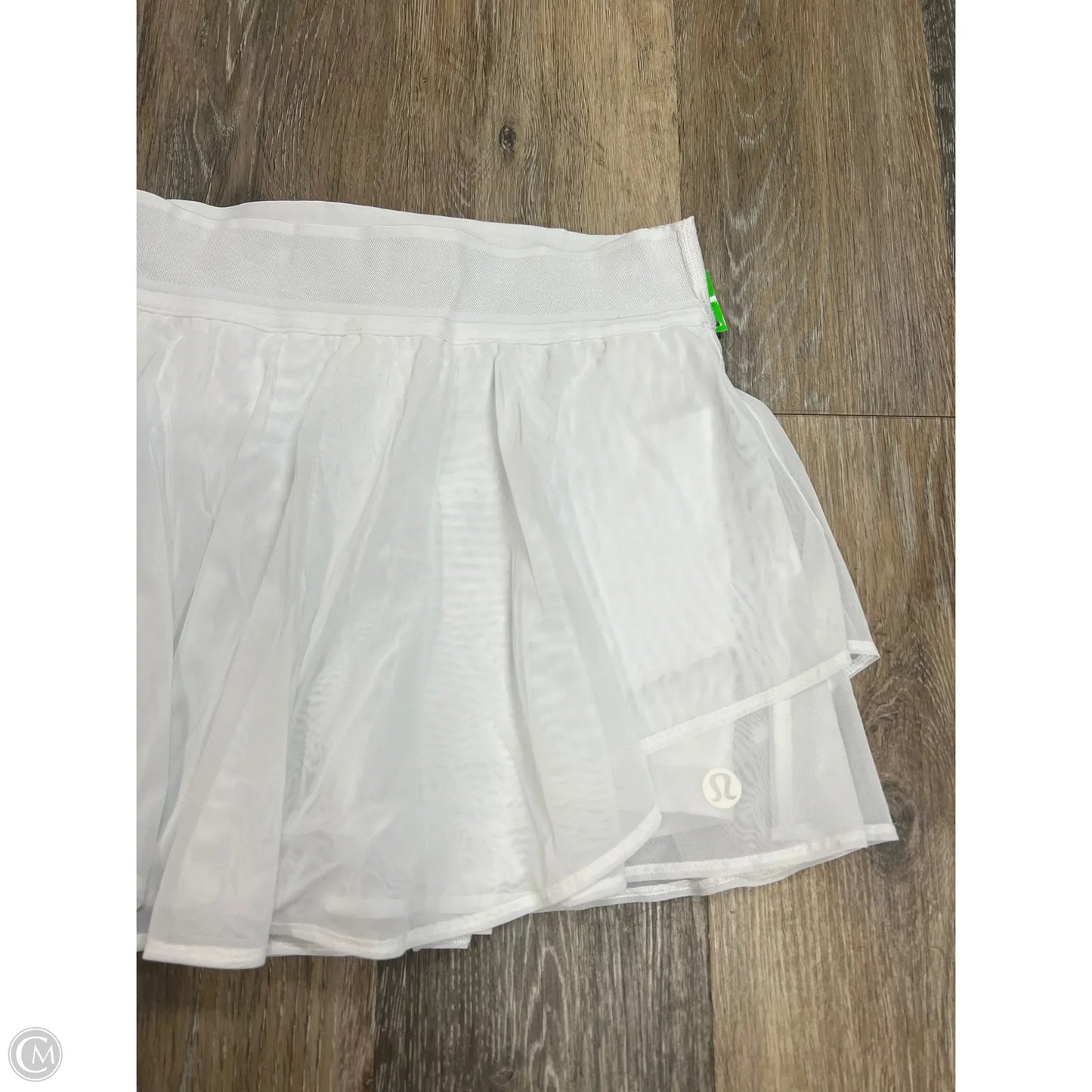 Athletic Skort By Lululemon In White, Size: 6