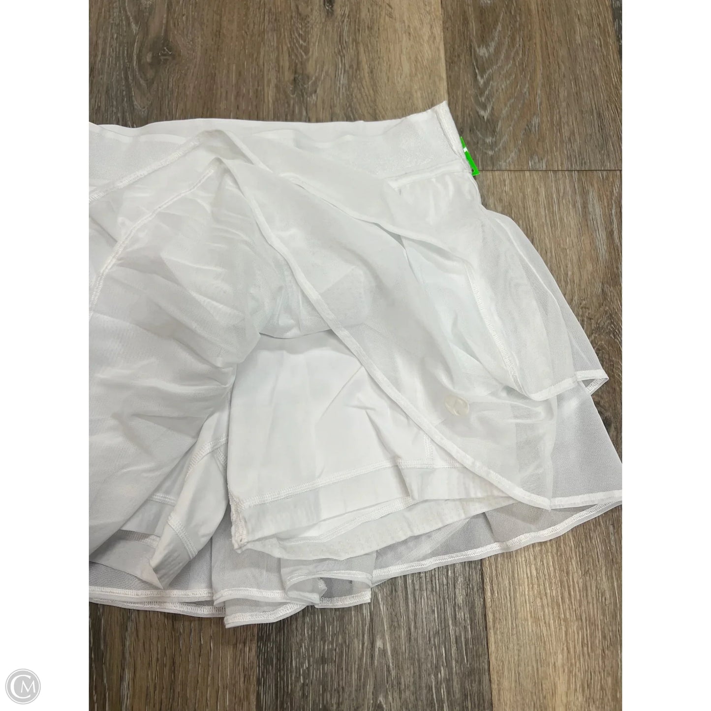 Athletic Skort By Lululemon In White, Size: 6
