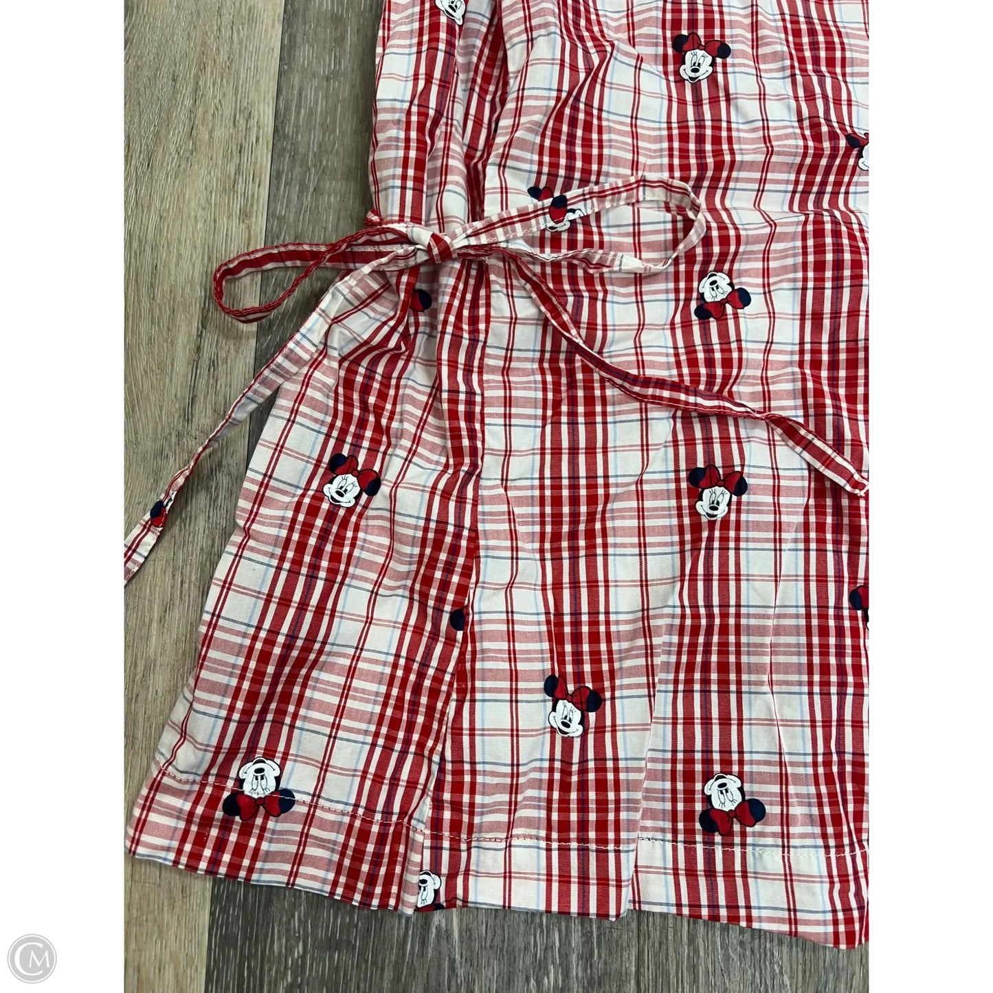 Top Sleeveless By Old Navy x Disney In Plaid Pattern, Size: M