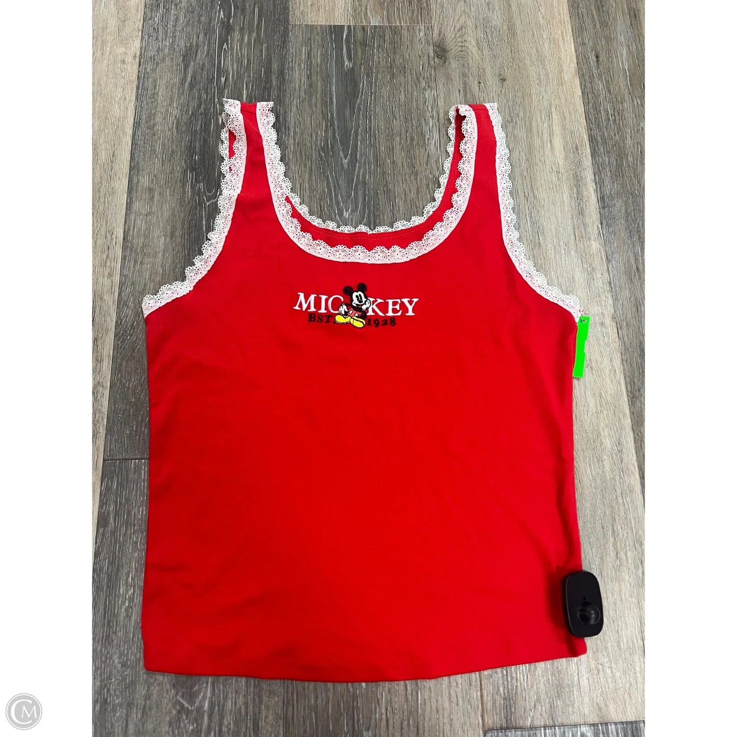 Tank Top By Disney In Red, Size: M