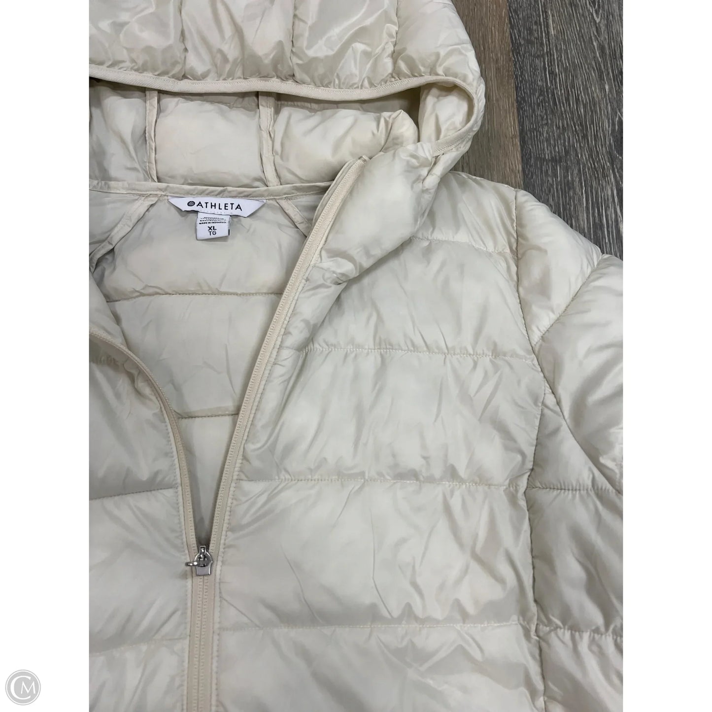 Jacket Puffer & Quilted By Athleta In Cream, Size: Xl