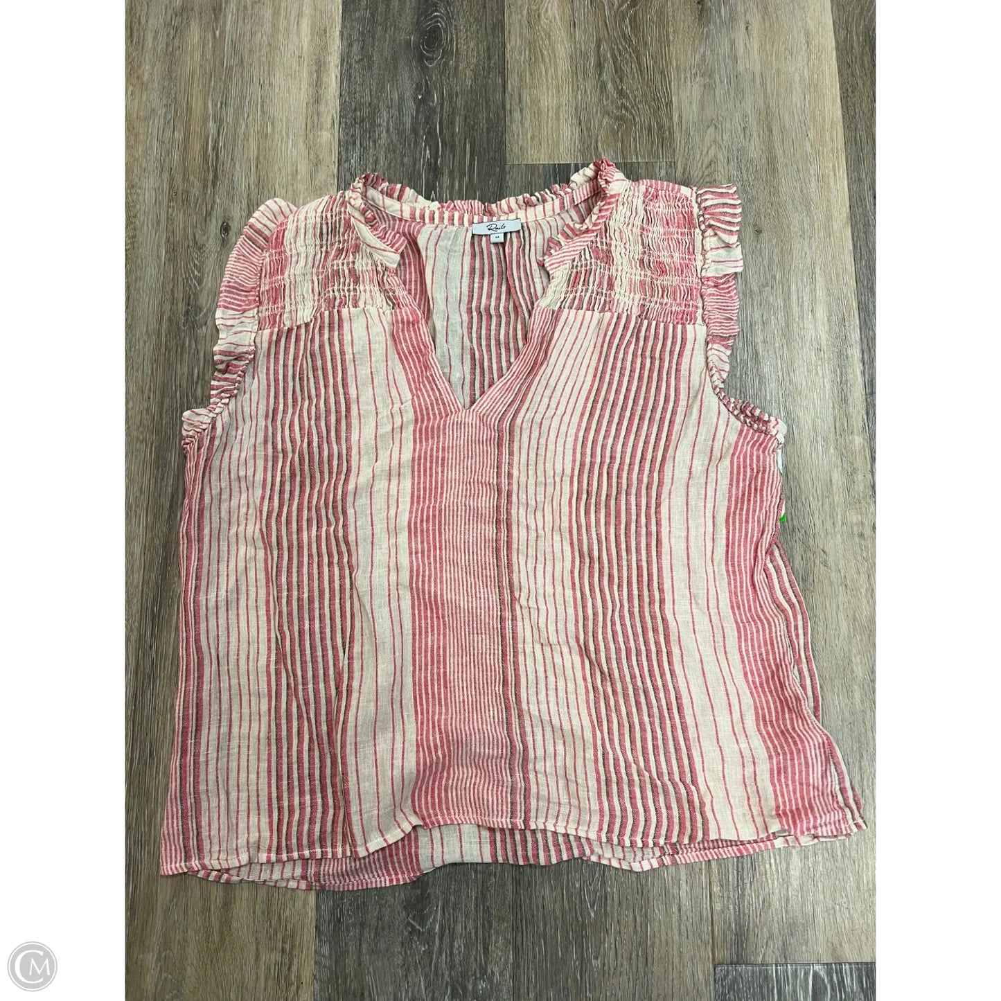 Blouse Short Sleeve By Rails In Pink, Size: M