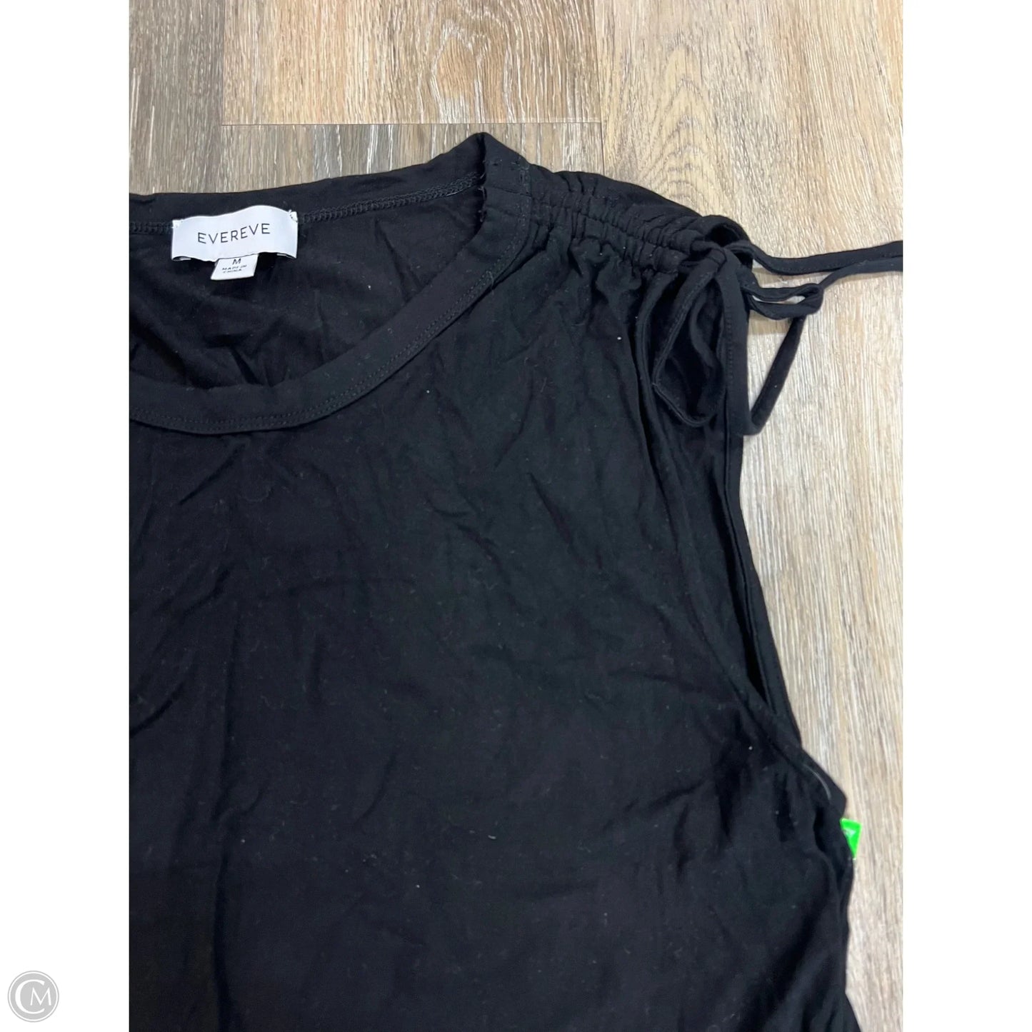 Top Short Sleeve By Evereve In Black, Size: M