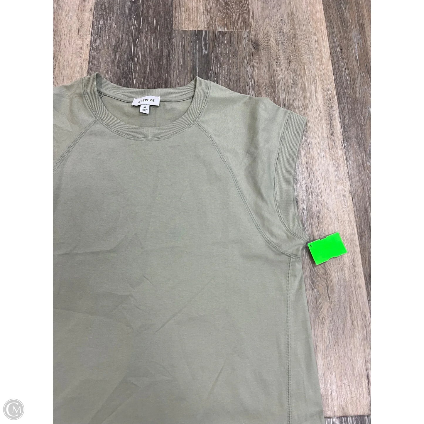 Top Short Sleeve By Evereve In Green, Size: M