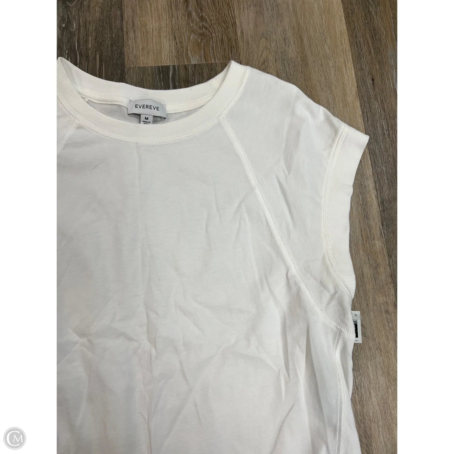 Top Short Sleeve By Evereve In White, Size: M