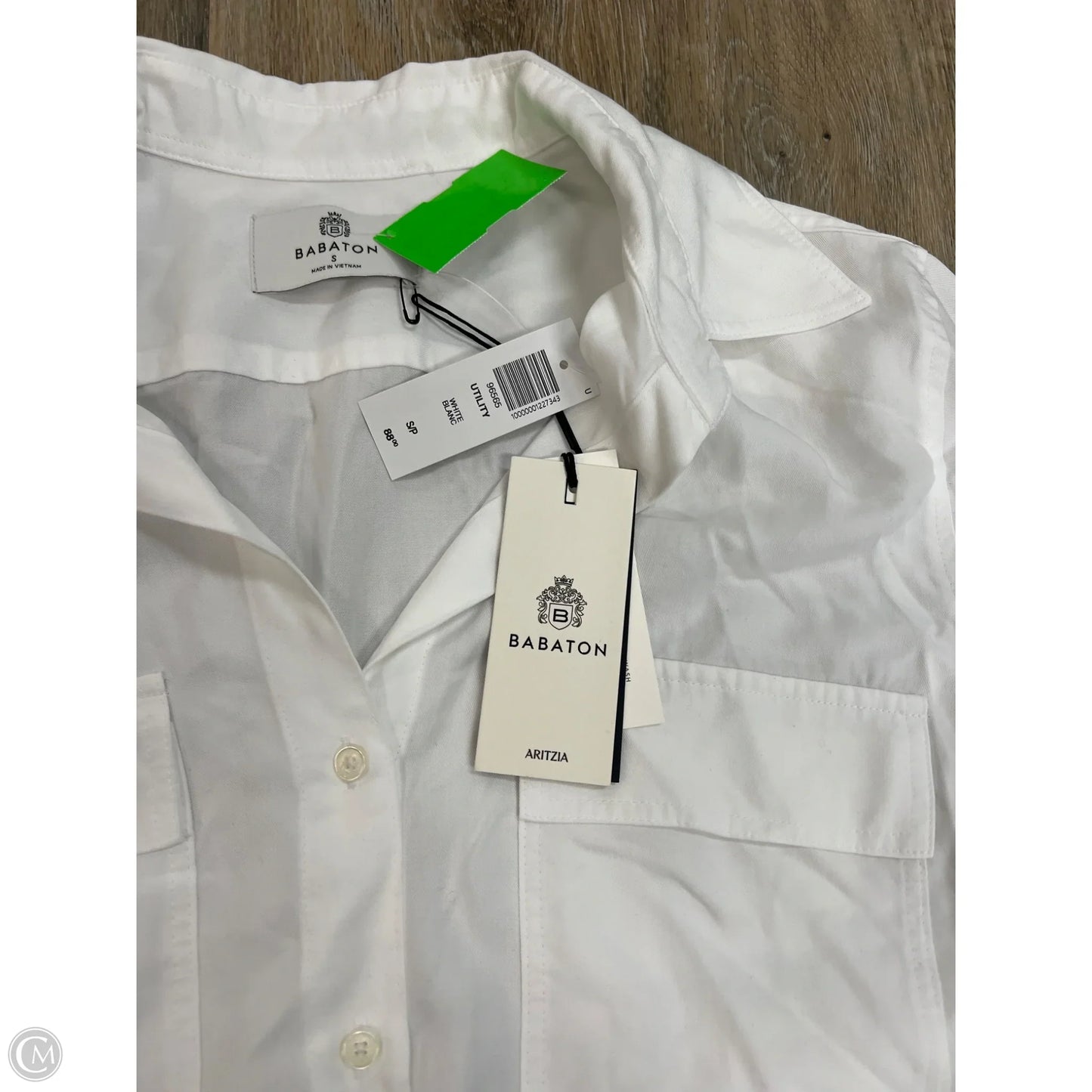 -Blouse Long Sleeve By Babaton In White, Size: S