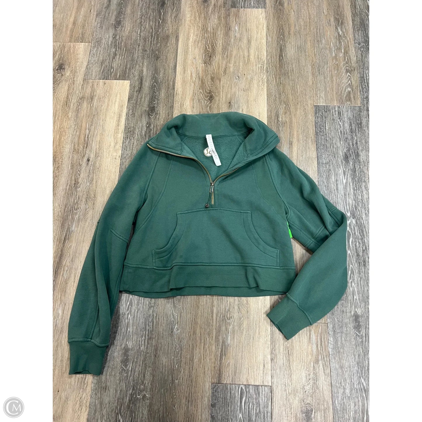 Athletic Sweatshirt Collar By Lululemon In Green, Size: Xs