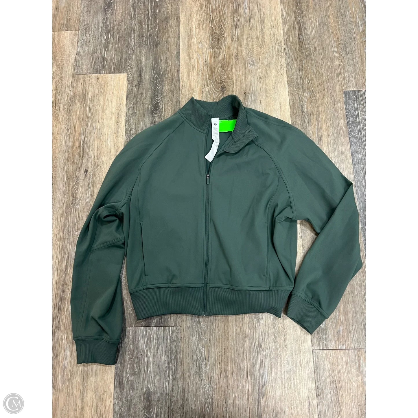 Athletic Jacket By Lululemon In Green, Size: 6