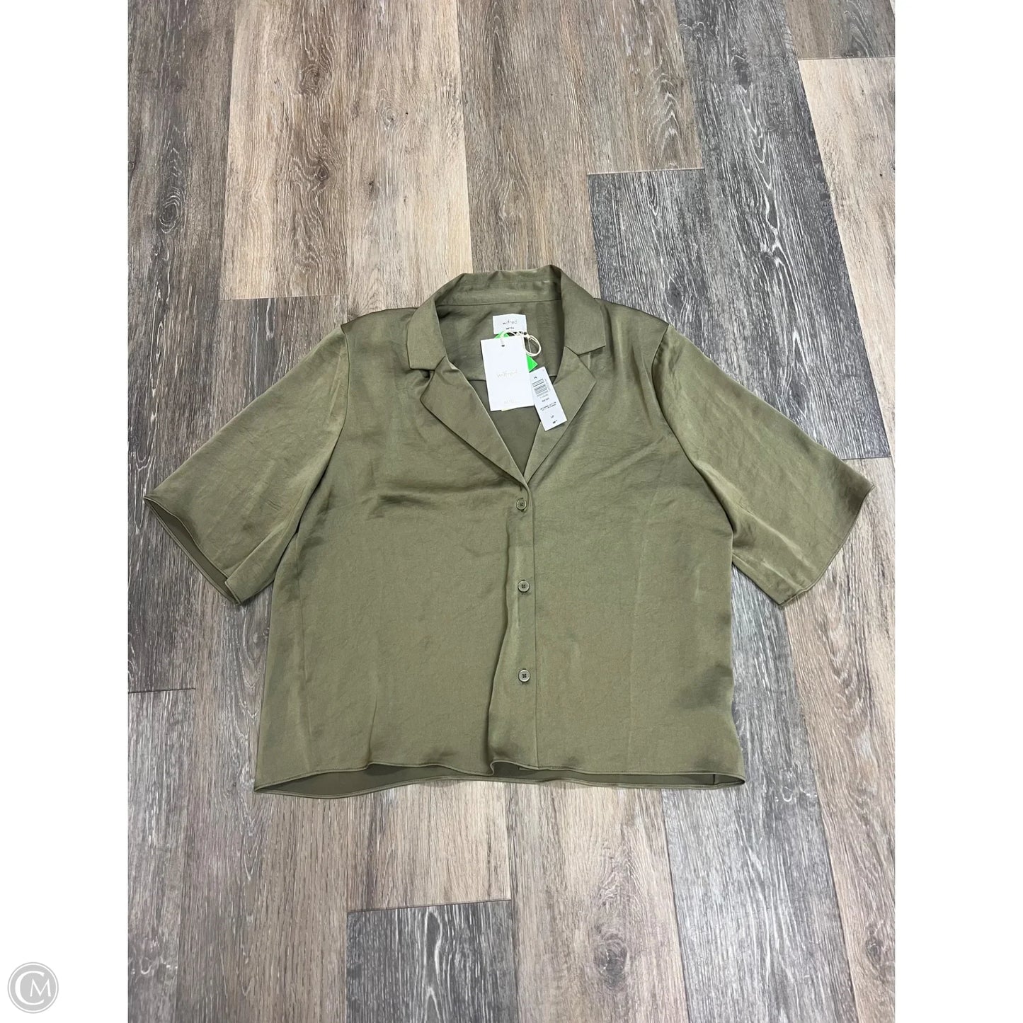 Blouse Short Sleeve By Wilfred In Green, Size: S