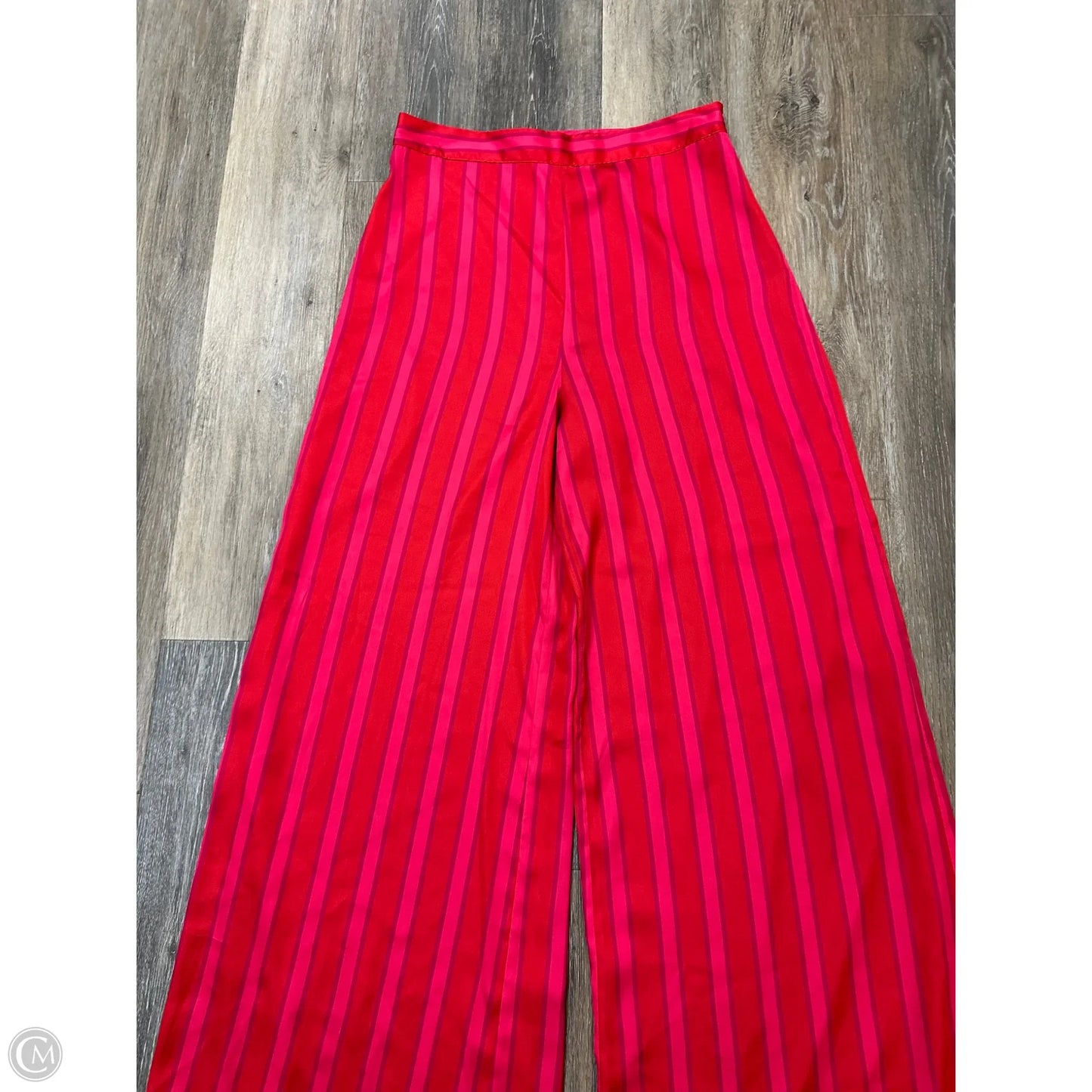 Pants Wide Leg By Lovers & Friends In Striped Pattern, Size: L
