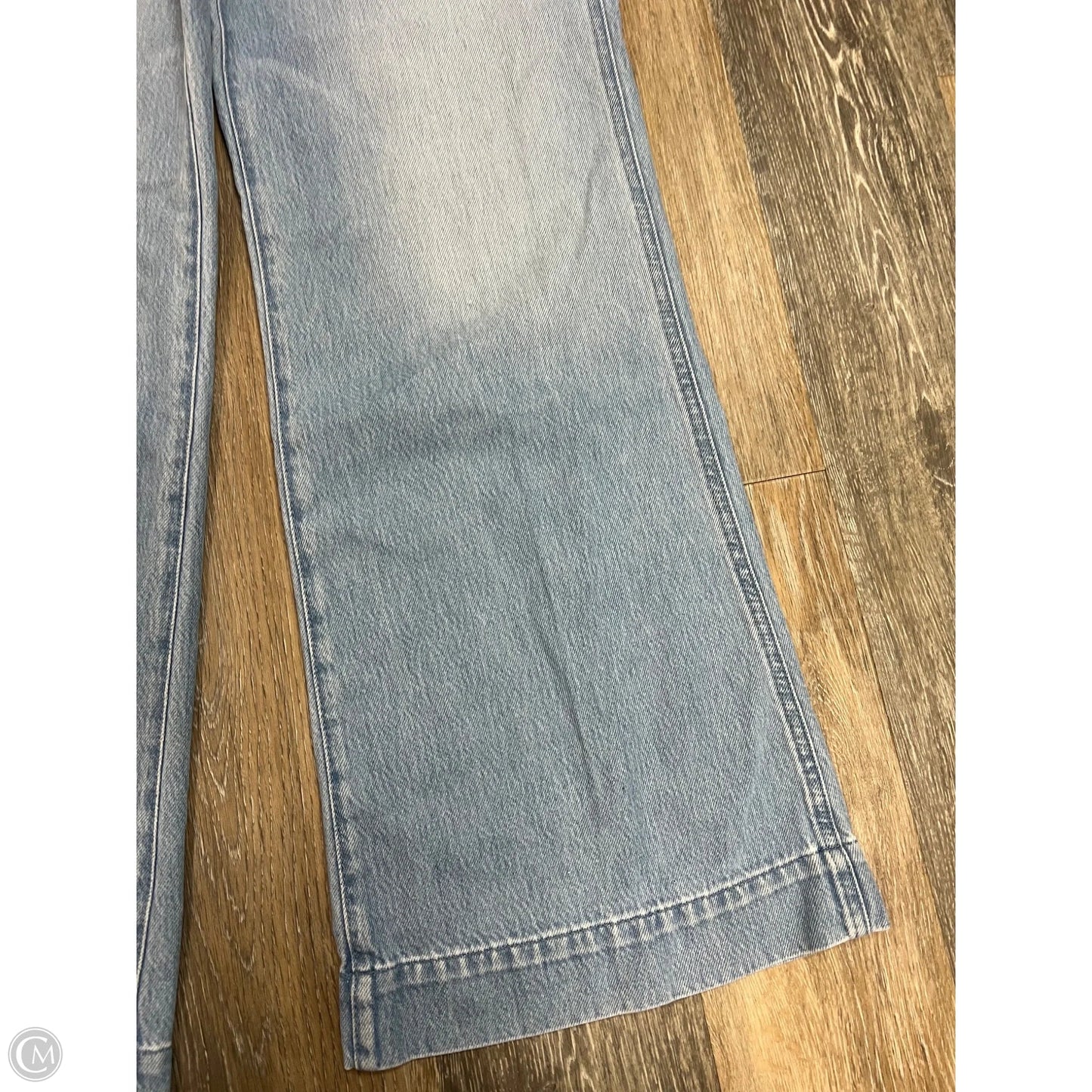 Jeans Wide Leg By 7 For All Mankind In Blue Denim, Size: 12
