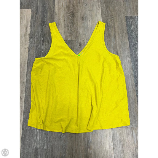 Athletic Tank Top By Beyond Yoga In Yellow, Size: 1x