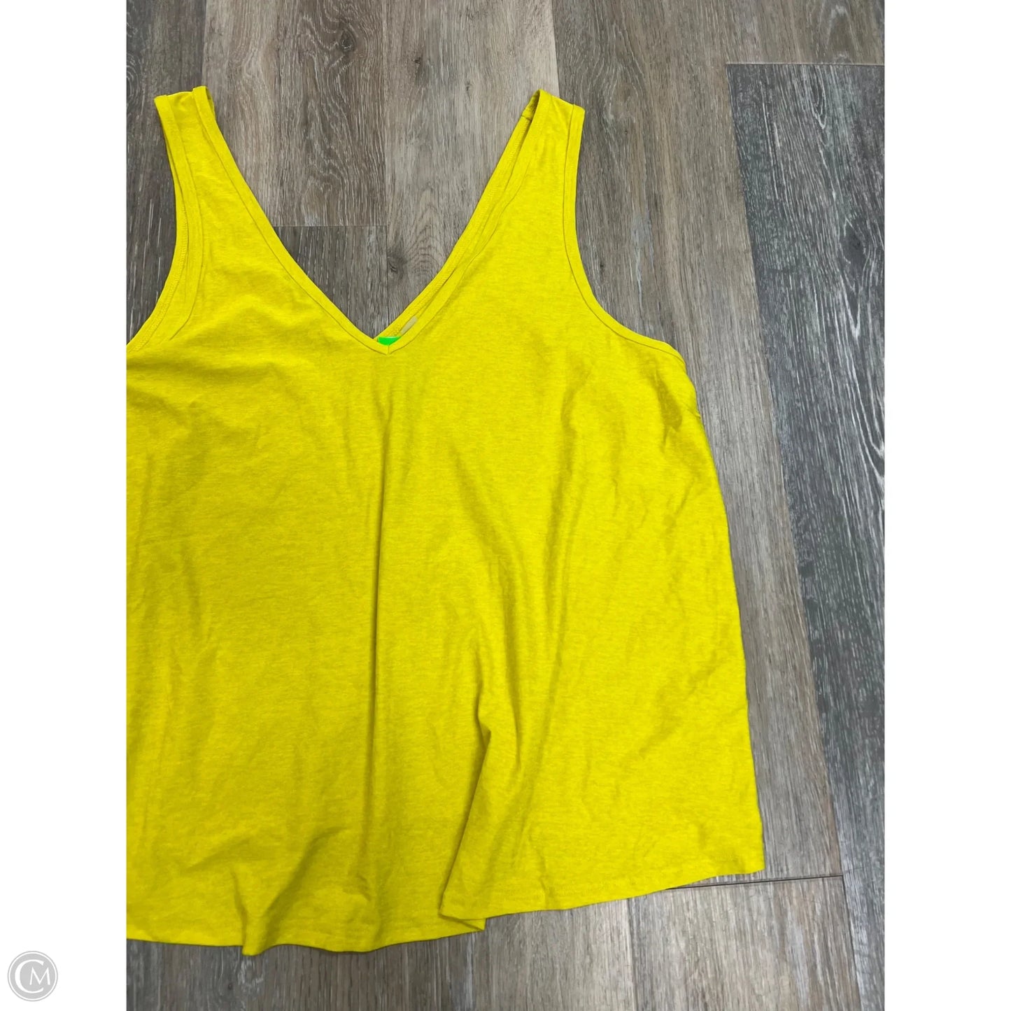 Athletic Tank Top By Beyond Yoga In Yellow, Size: 1x