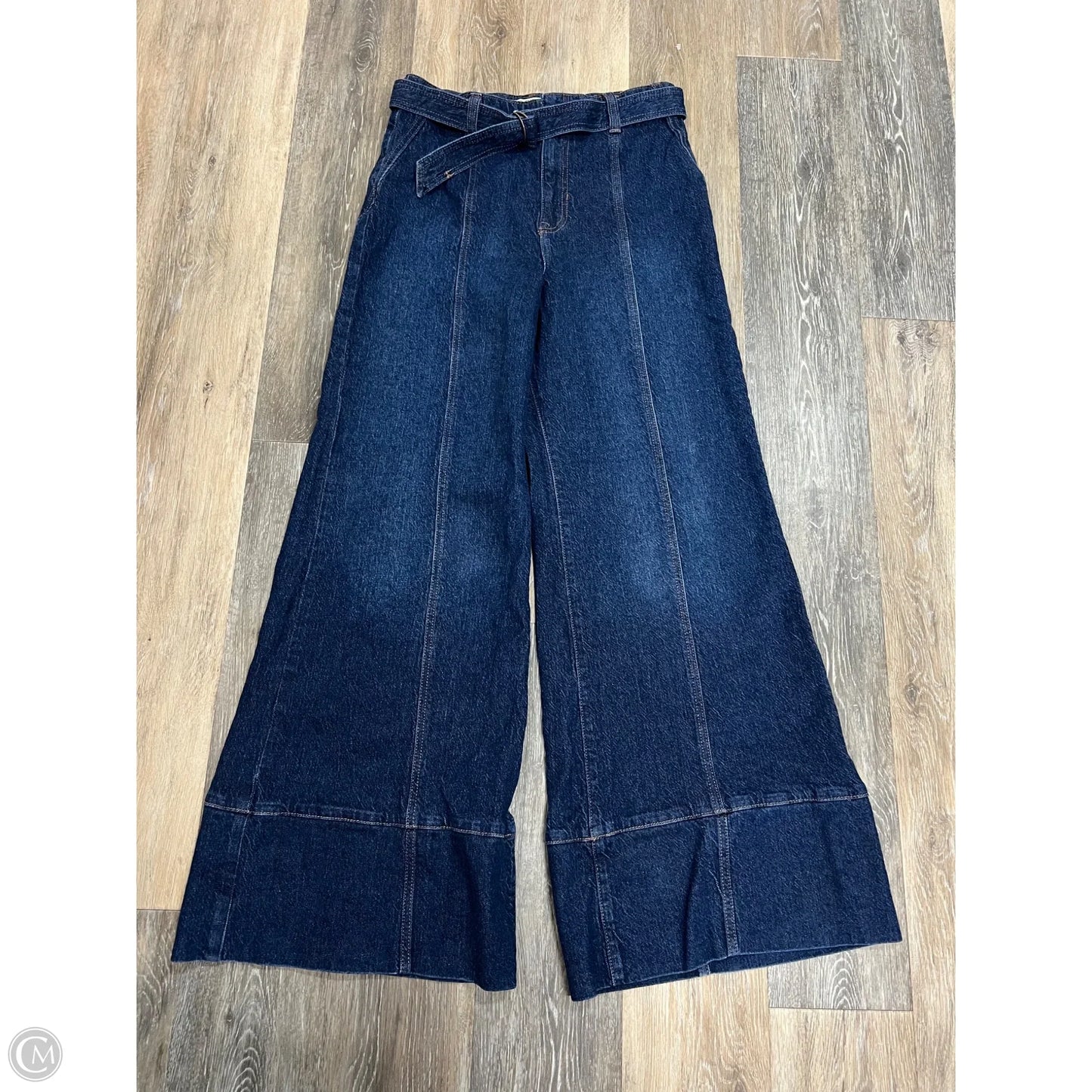 Jeans Wide Leg By We The Free In Blue Denim, Size: 12