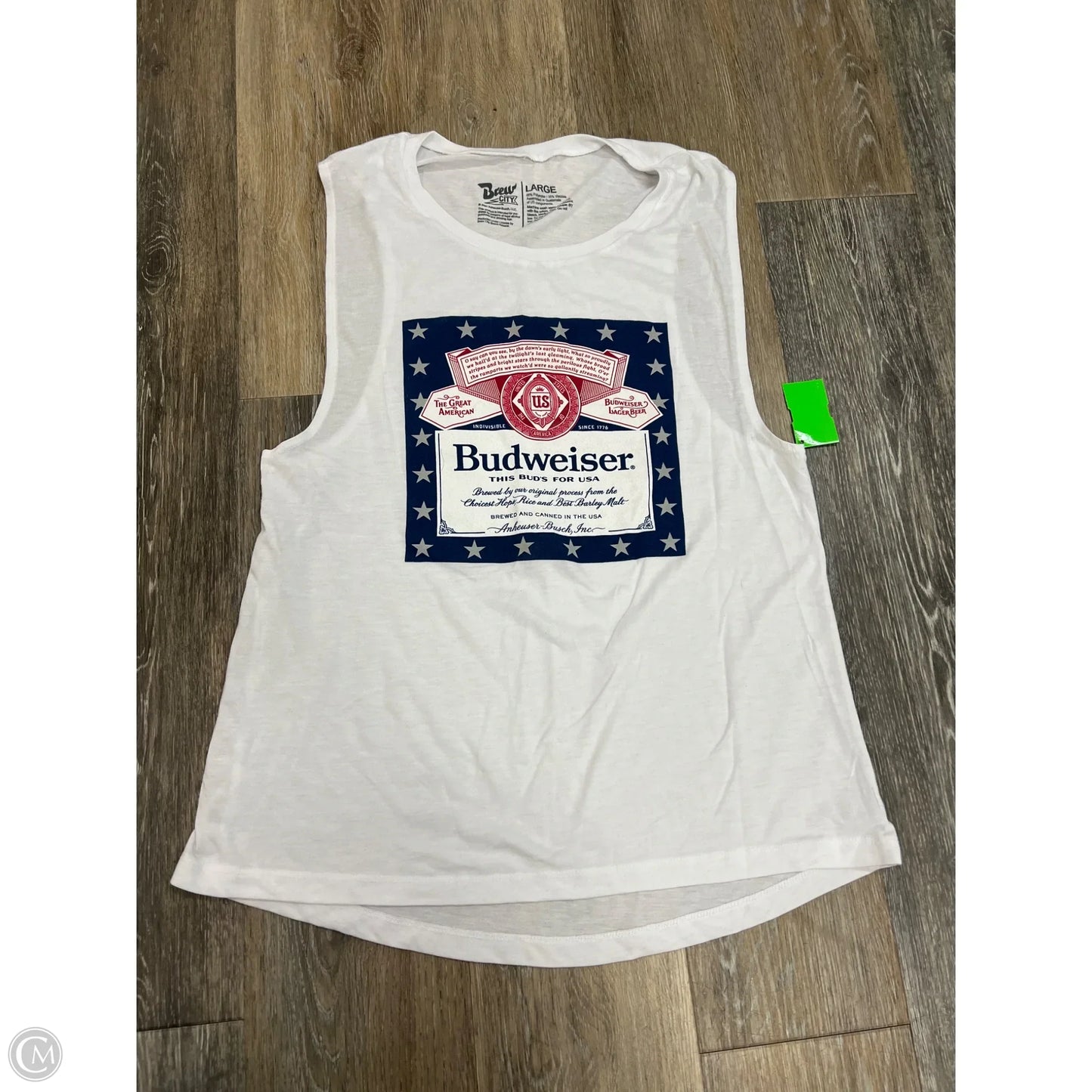 Tank Top By Brew City In White, Size: L