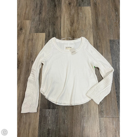 Top Long Sleeve By We The Free In Ivory, Size: S