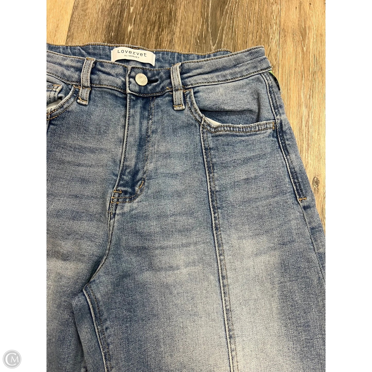 Jeans Wide Leg By Vervet In Blue Denim, Size: 8