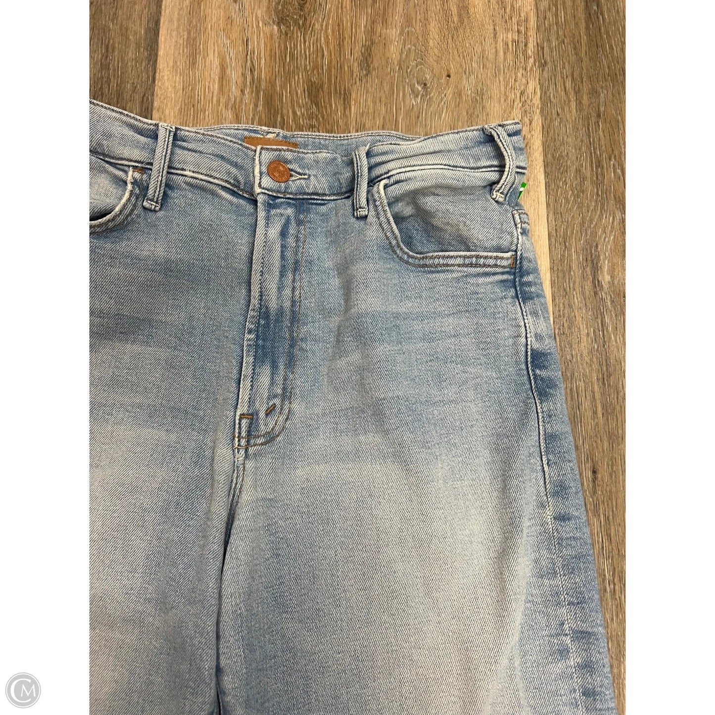 Jeans Wide Leg By Mother In Blue Denim, Size: 8