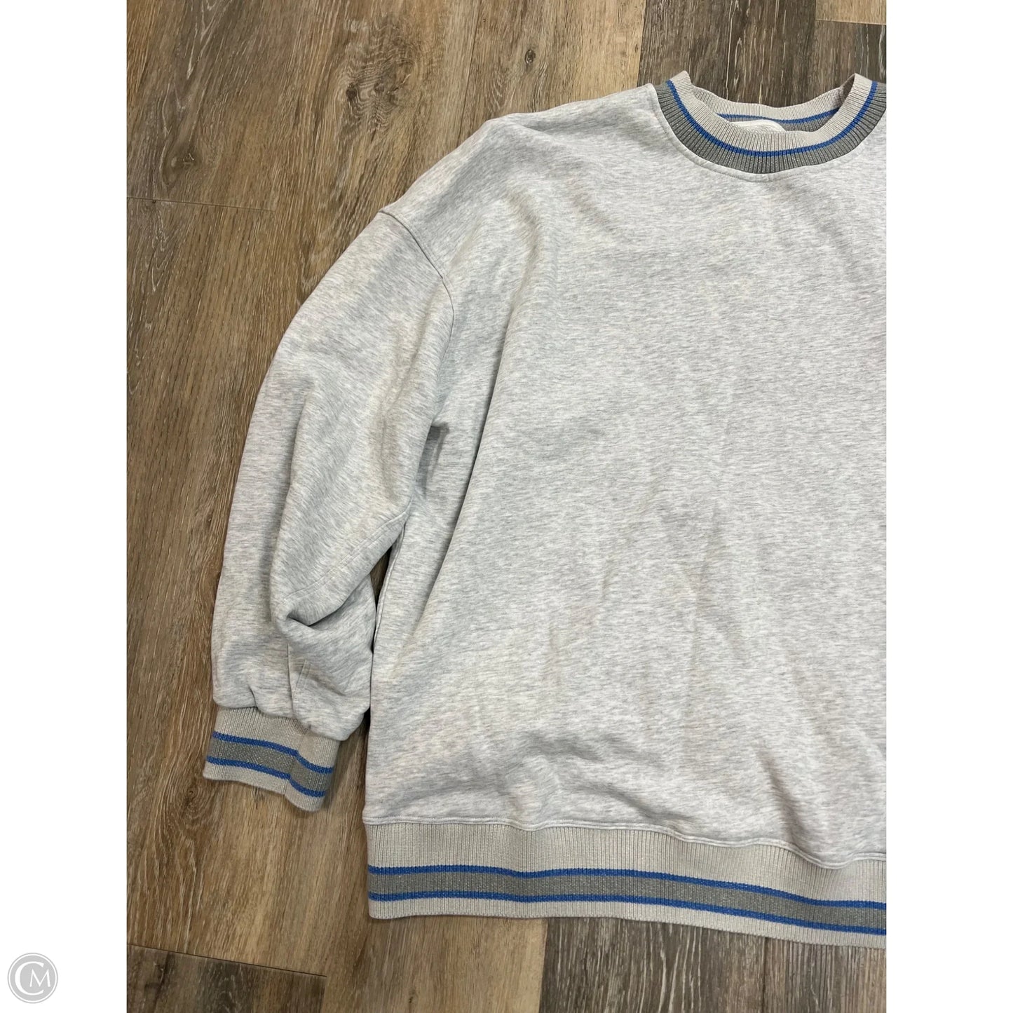 Athletic Sweatshirt Crewneck By Lululemon In Grey, Size: L