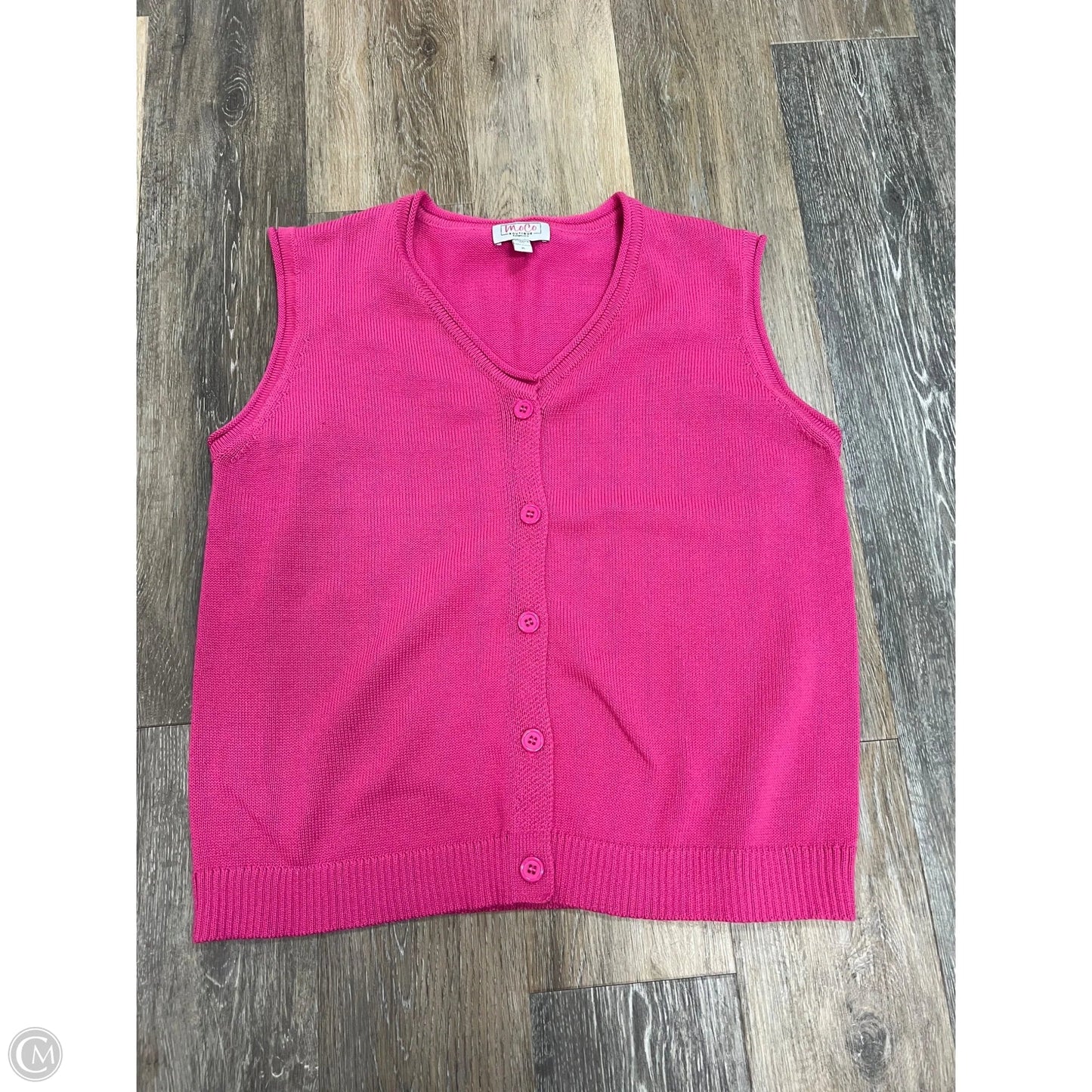 Top Sleeveless By MoCo In Pink, Size: Xl
