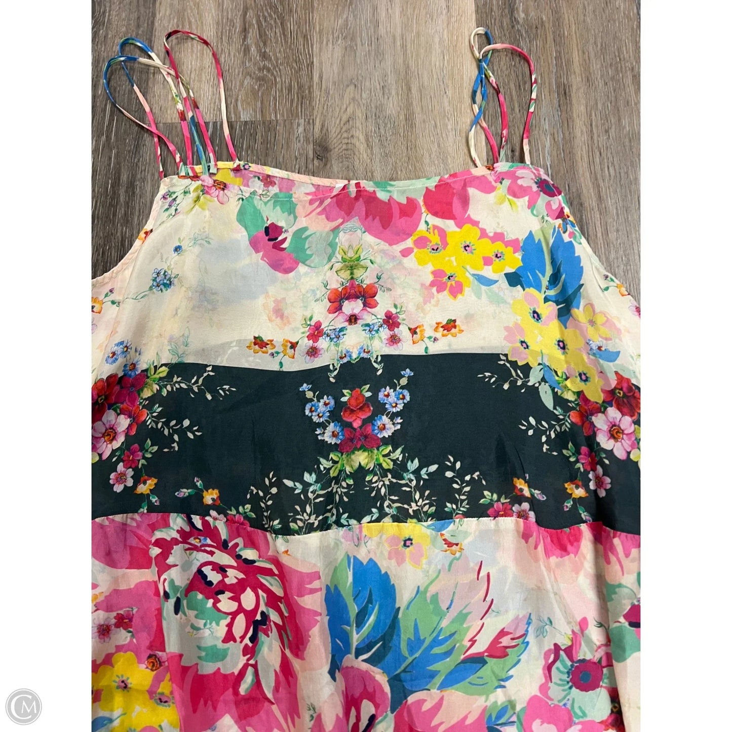 Dress Casual Midi By Johnny Was In Floral Print, Size: Xl