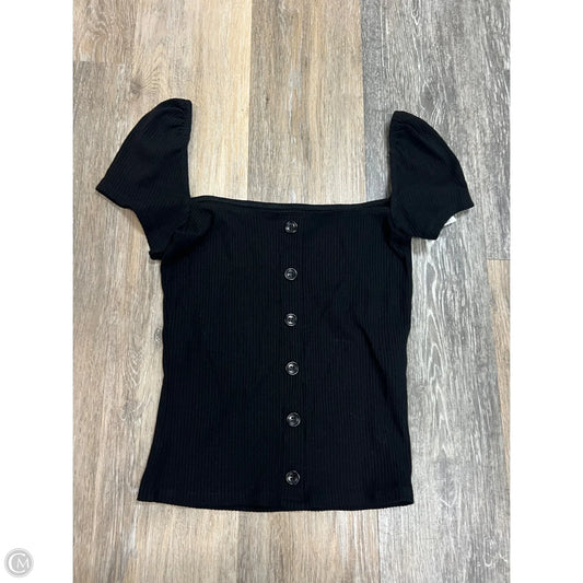 Top Short Sleeve By Reformation In Black, Size: S