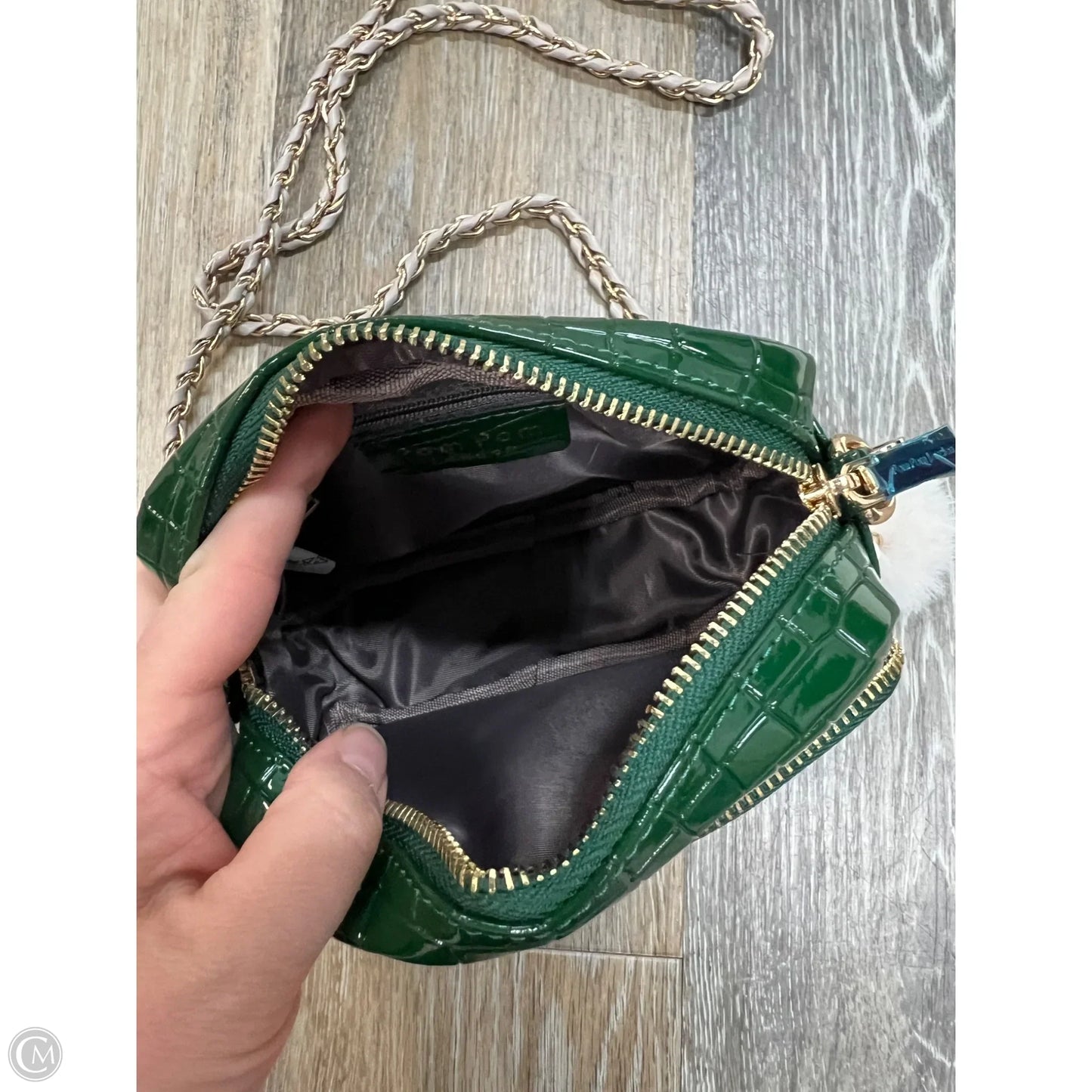 Handbag Leather By Pom Pom London, Size: Medium
