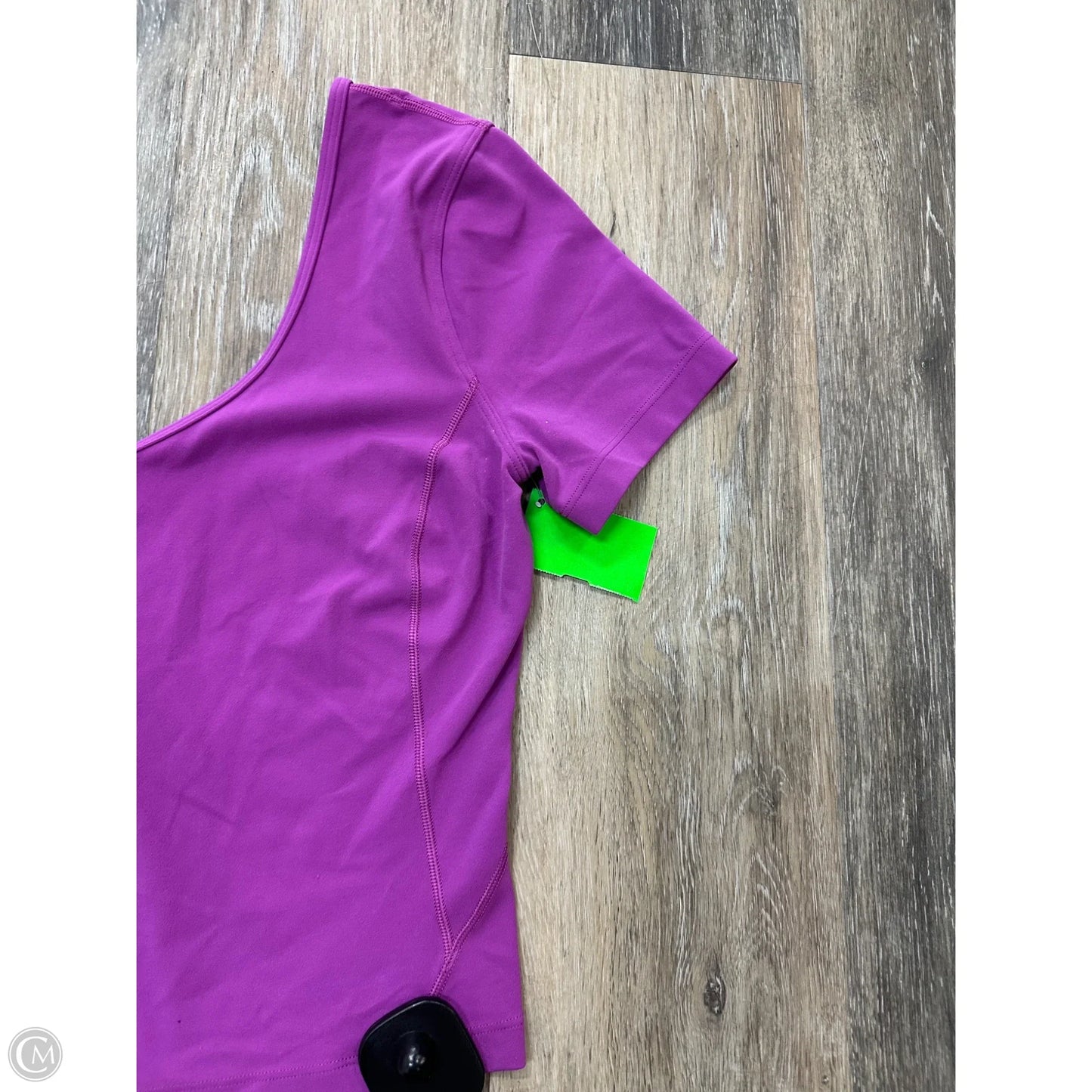 Athletic Top Short Sleeve By Lululemon In Purple, Size: 4