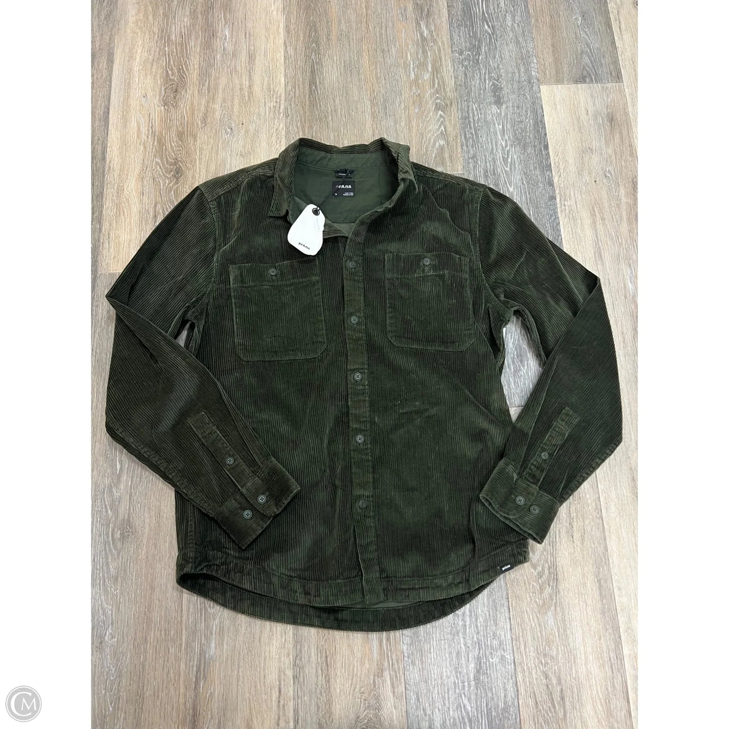 Blouse Long Sleeve By Prana In Green, Size: M (men’s)