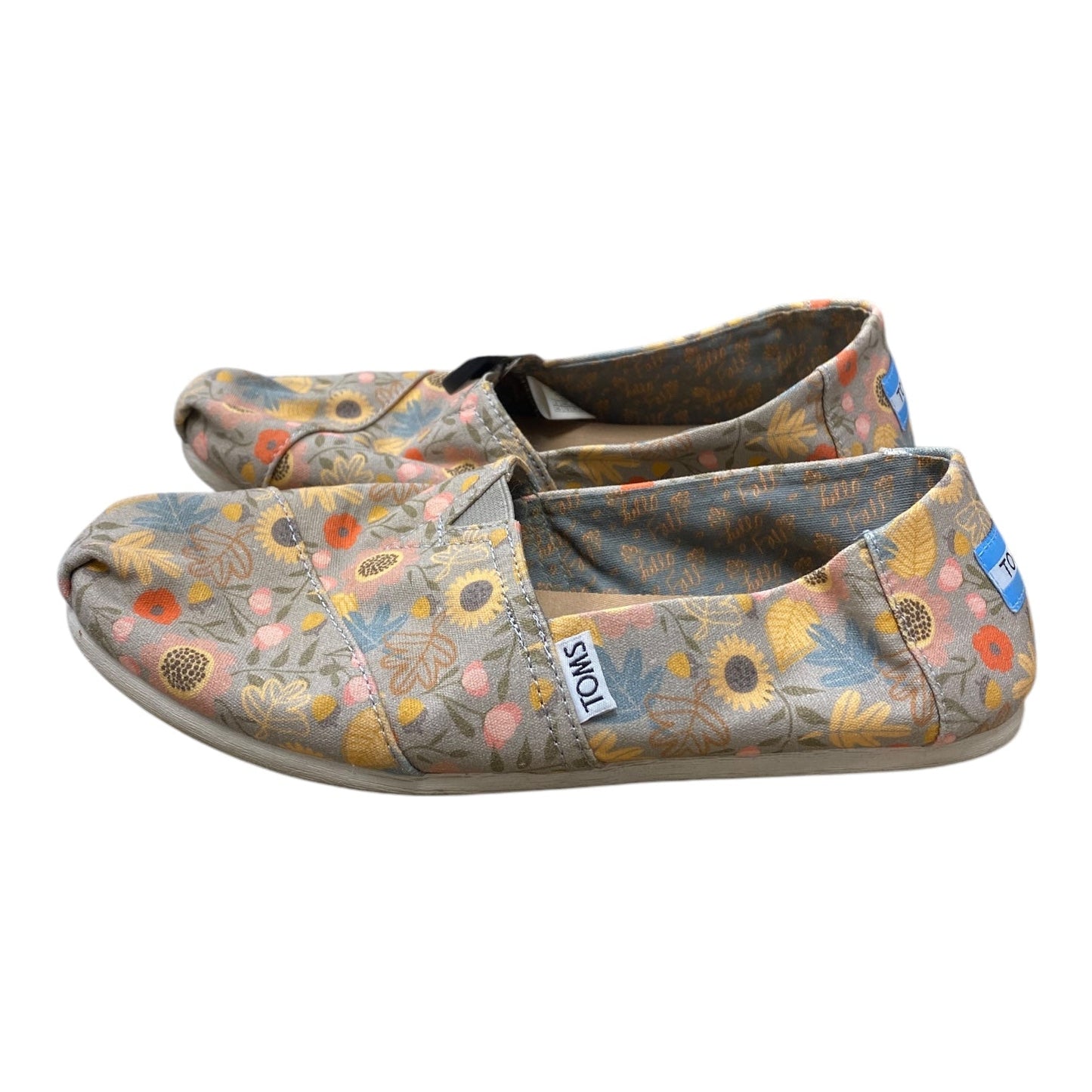 Shoes Flats By Toms In Floral Print, Size:8