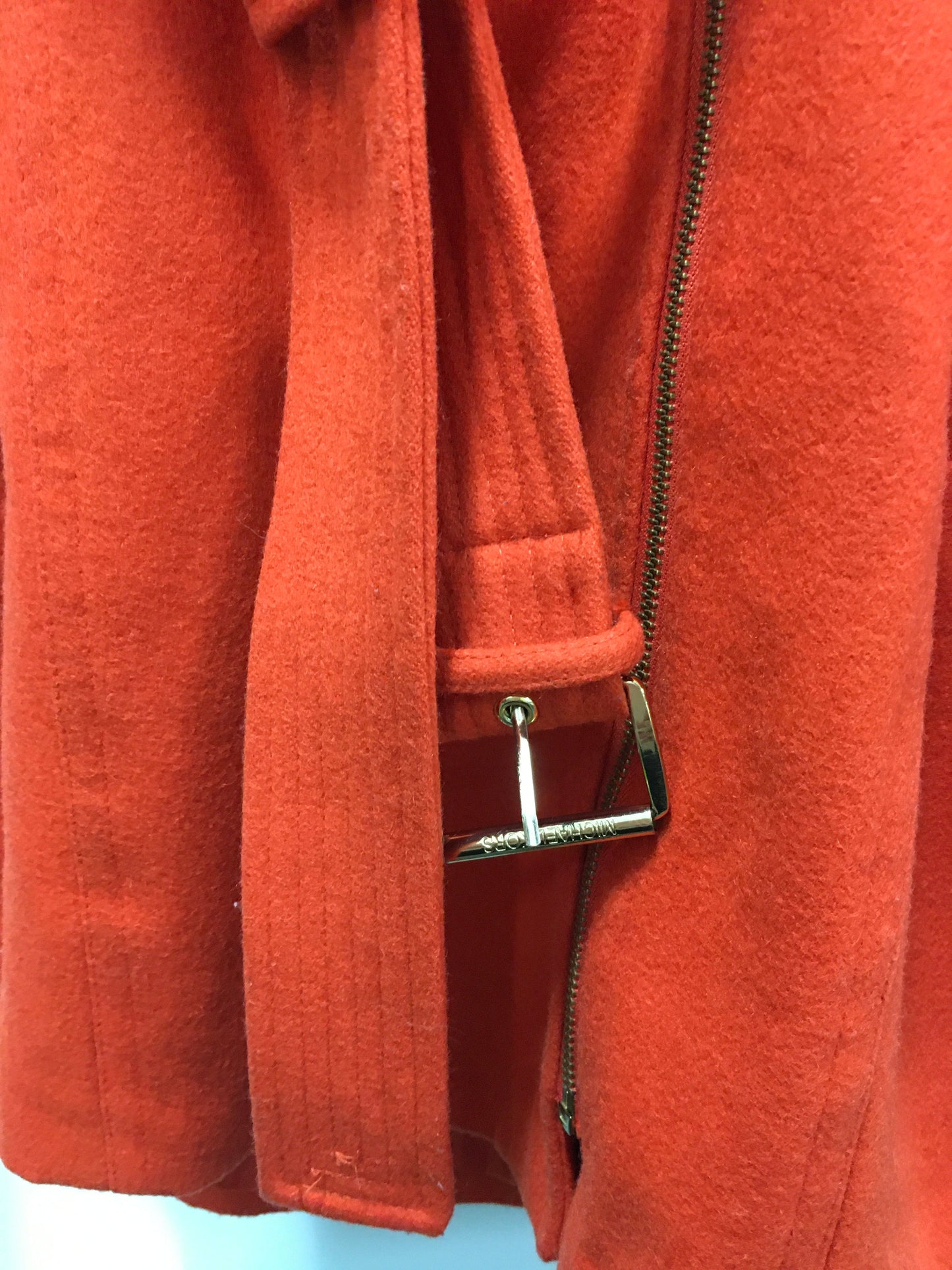 Orange Coat Wool Michael Kors, Size 6