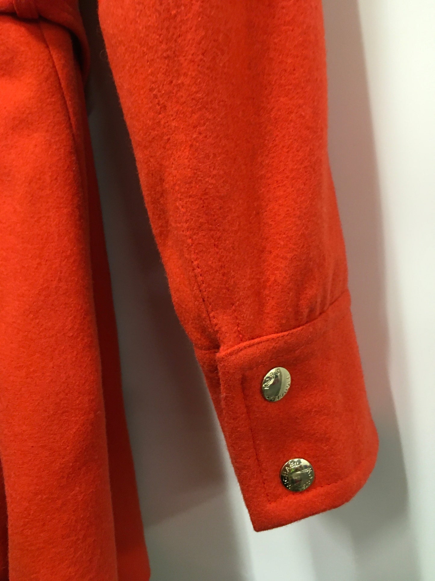 Orange Coat Wool Michael Kors, Size 6