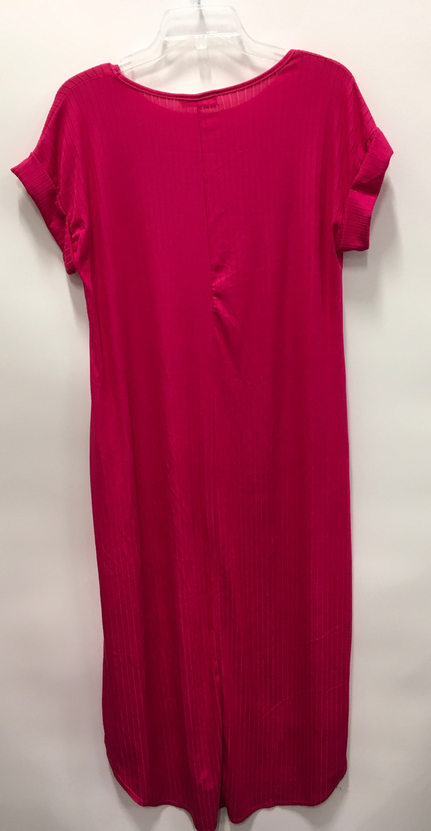 Pink Dress Casual Midi Entro, Size M
