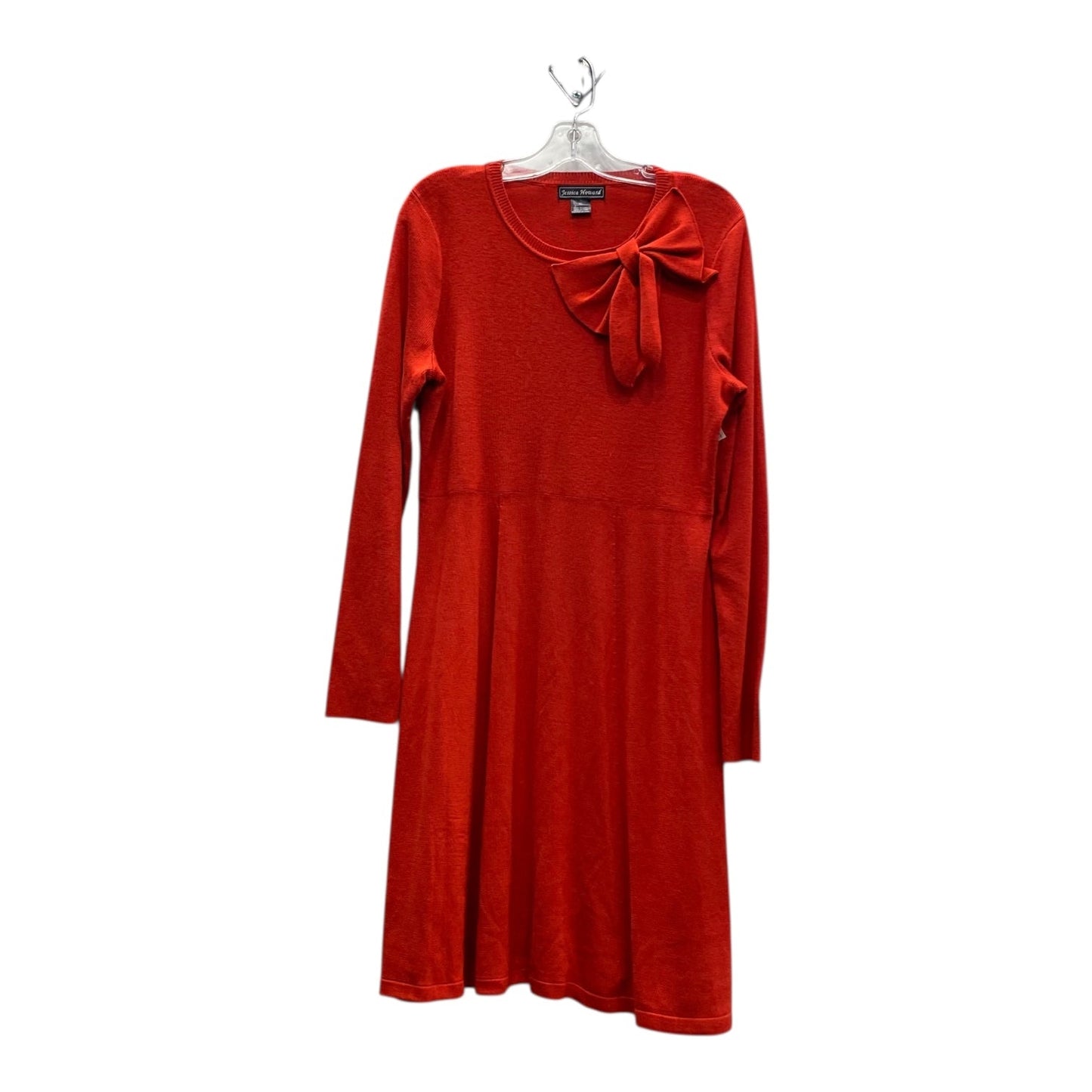 Dress Sweater By Jessica Howard In Red, Size:Xl