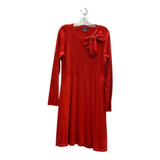 Dress Sweater By Jessica Howard In Red, Size:Xl