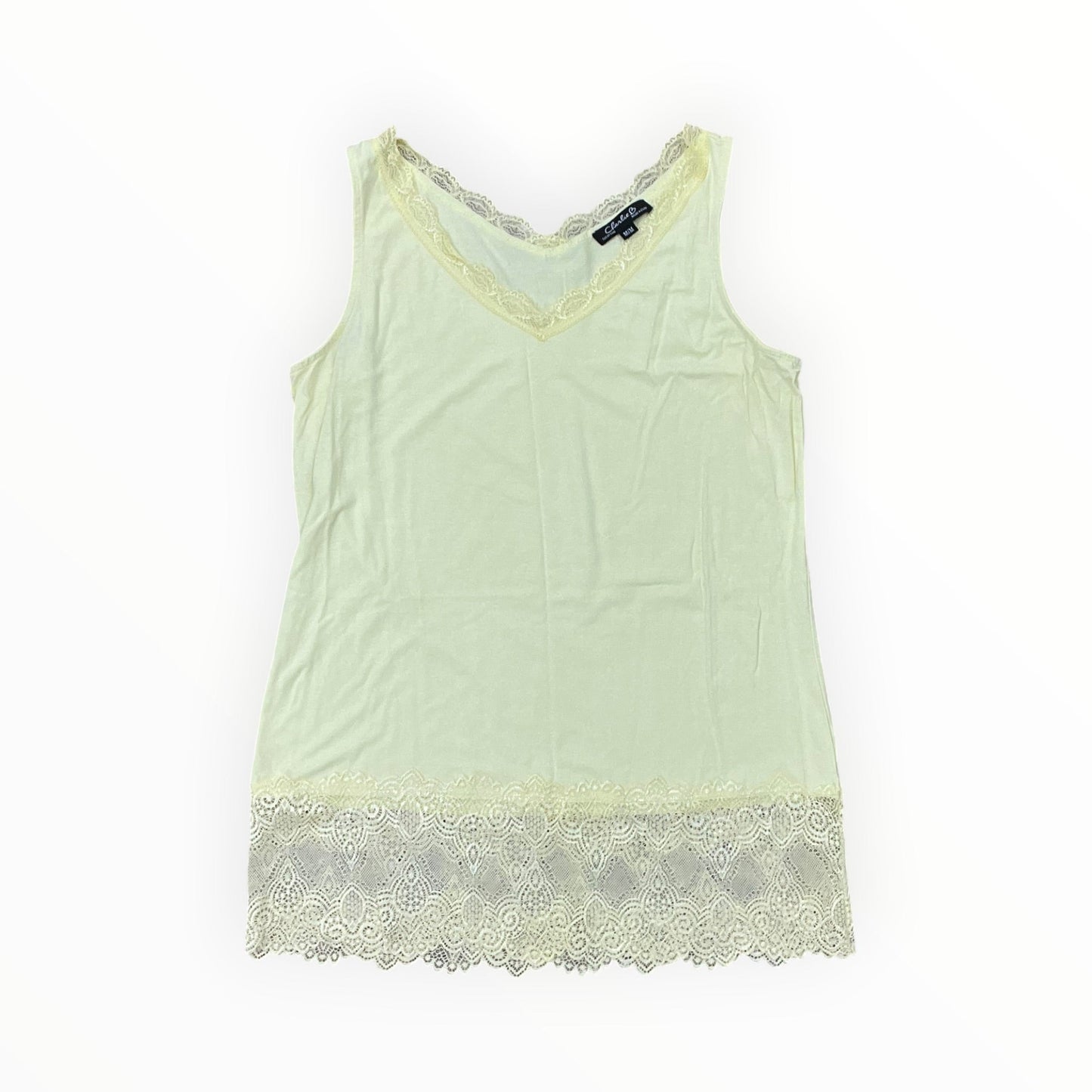 Tank Top By Charlie B In Yellow, Size:M