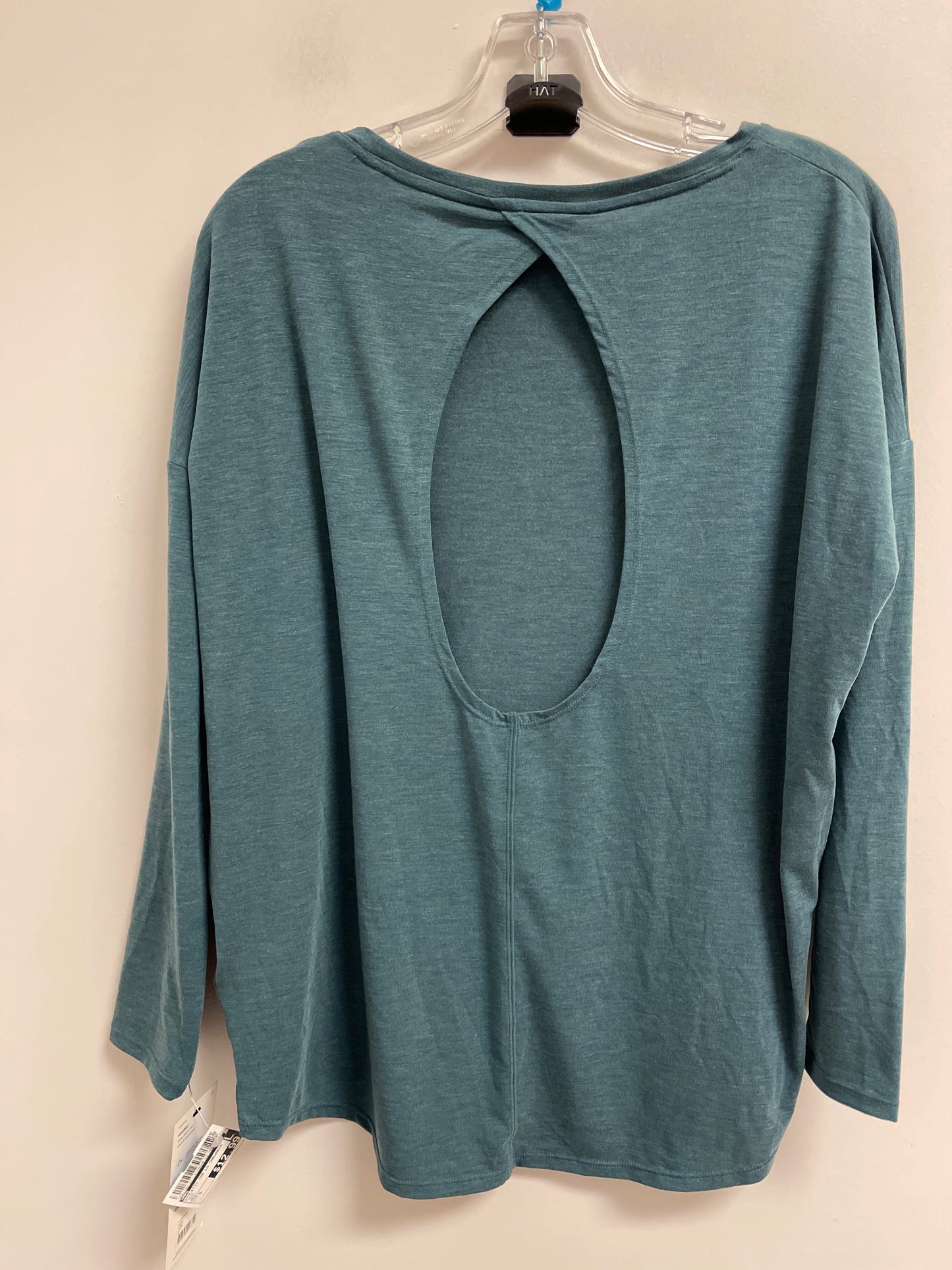 Athletic Top Long Sleeve Crewneck By Mpg In Teal, Size: S