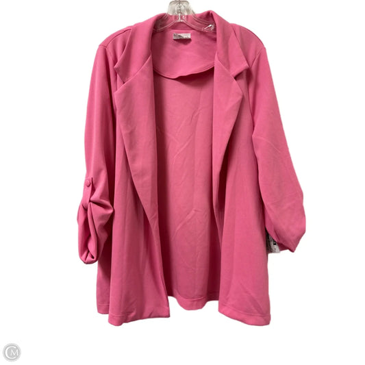 Blazer By Andree By Unit In Pink, Size: 2x