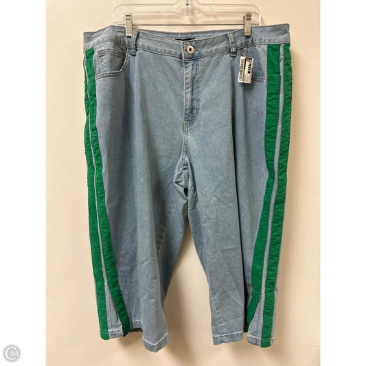 Capris By Ashley Stewart In Blue Denim, Size: 22