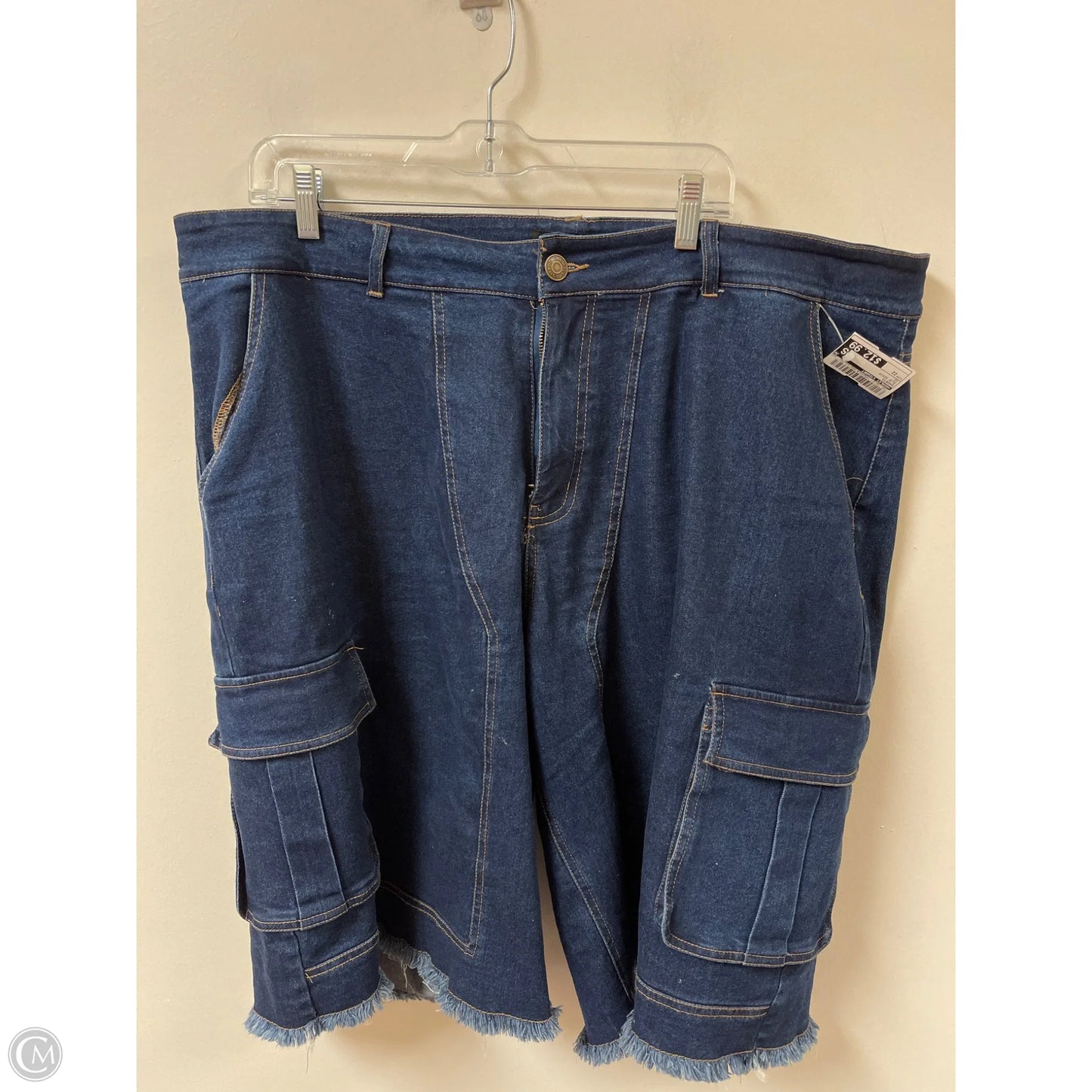 Shorts By Ashley Stewart In Blue Denim, Size: 22