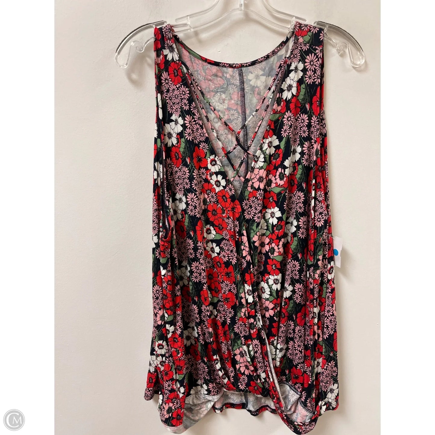 Top Sleeveless By Maurices In Floral Print, Size: 3x
